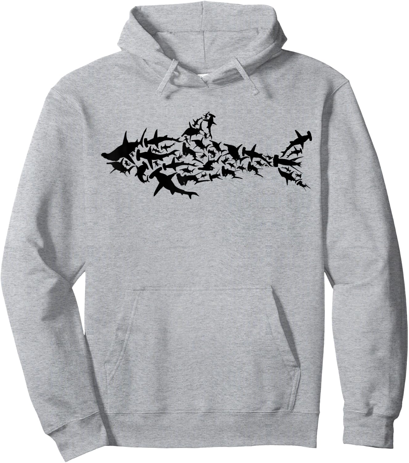 Shark Fish - Great White Shark Fishes Shark Fishing Shark Hoodie - Hoodie | Ash