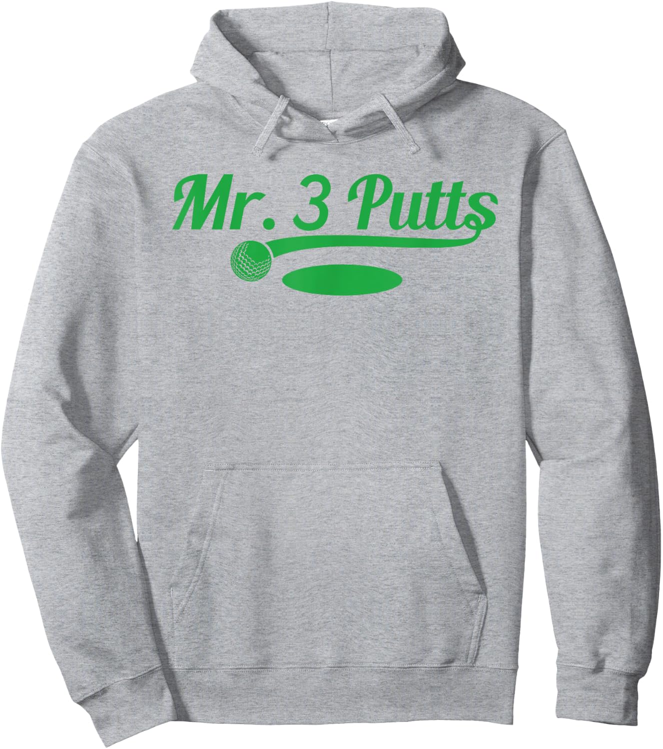 Golf Putter Funny Golfing Loser 3 Putts Suck Golf Ball Men Hoodie - Hoodie | Ash