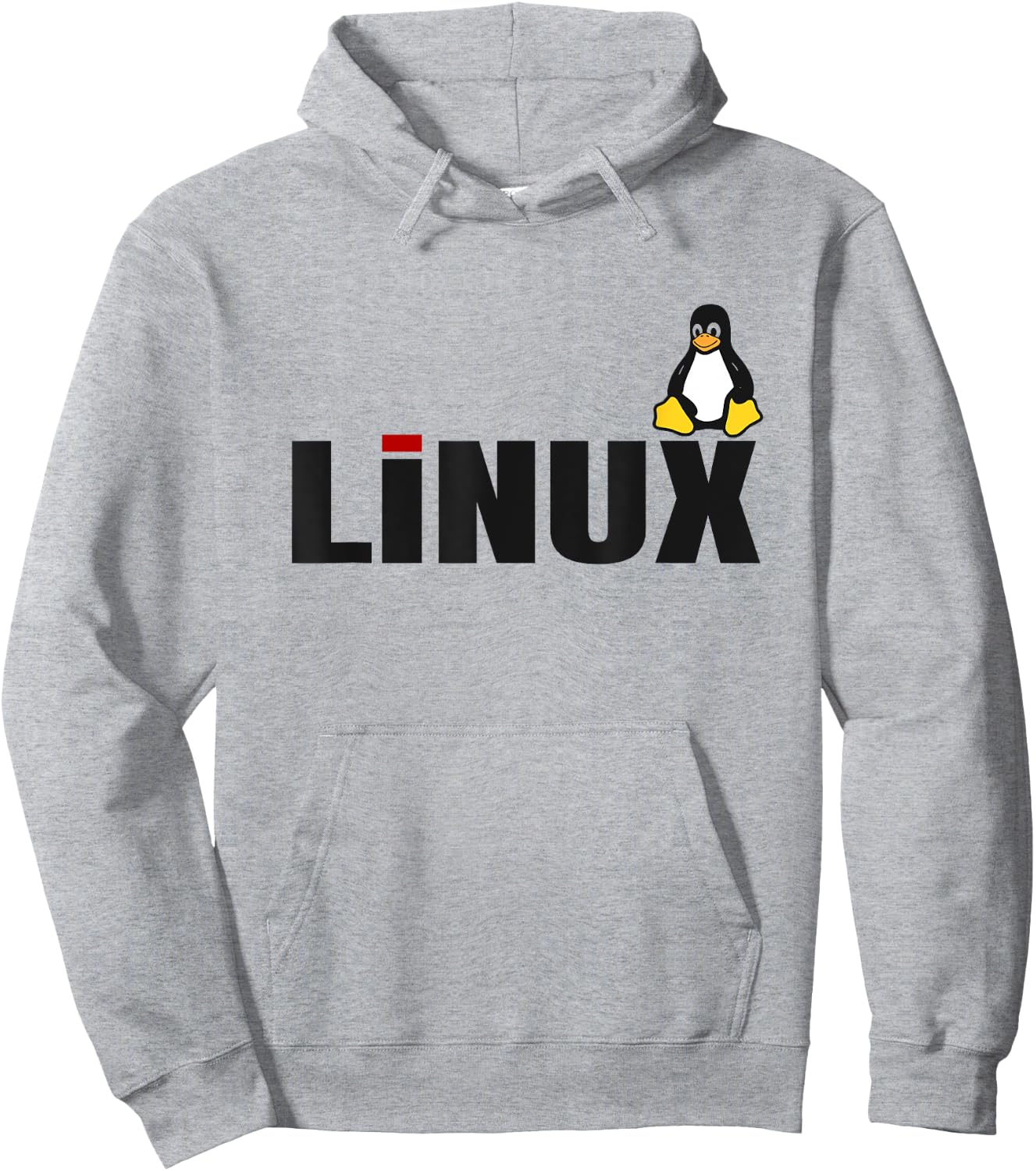 Linux Tux lover tagline and Penguin Logo Open Source Os Hoodie - Hoodie | Ash