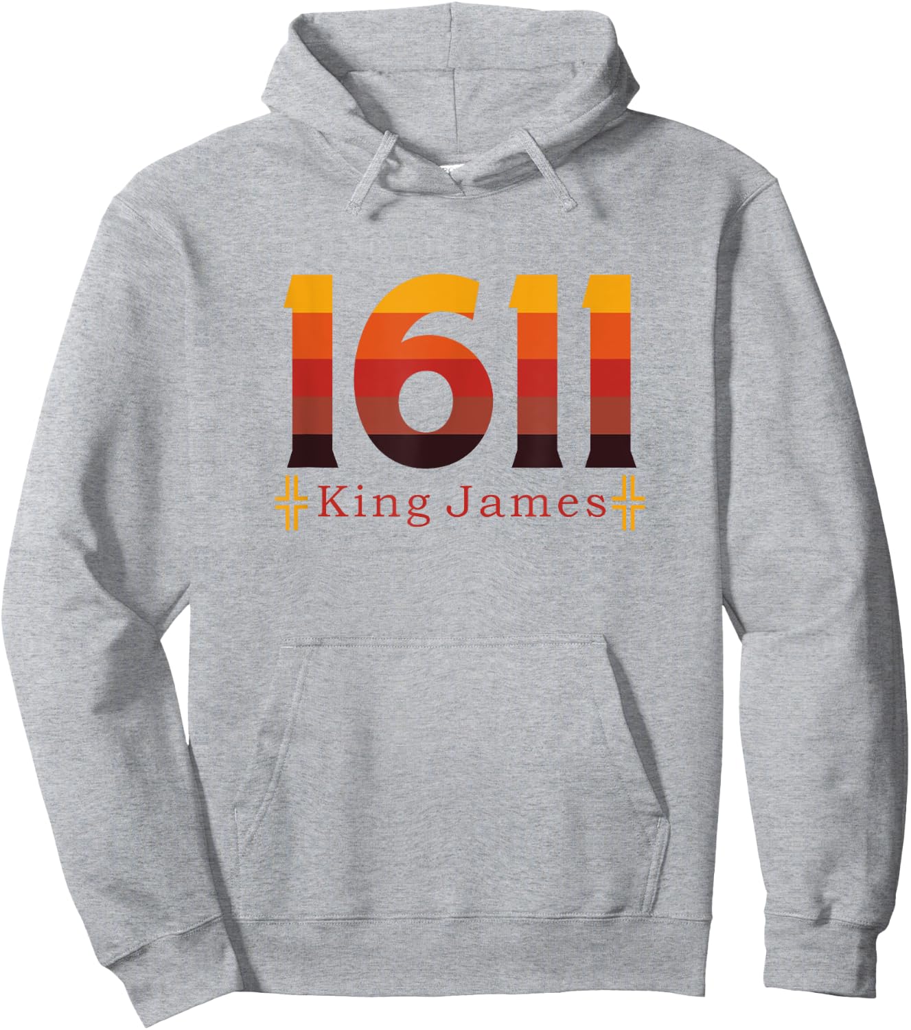 1611 King James Bible KJV Christian Design Men Women Hoodie - Hoodie | Ash