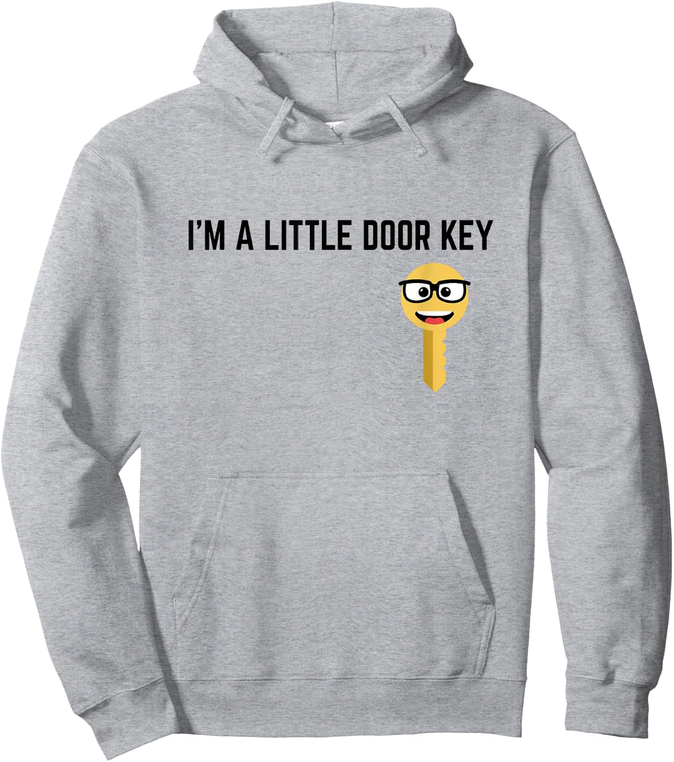 Funny I'm A Little Door Key Nerdy Bad Dorky Mom Dad Kids Pun Hoodie - Hoodie | Ash