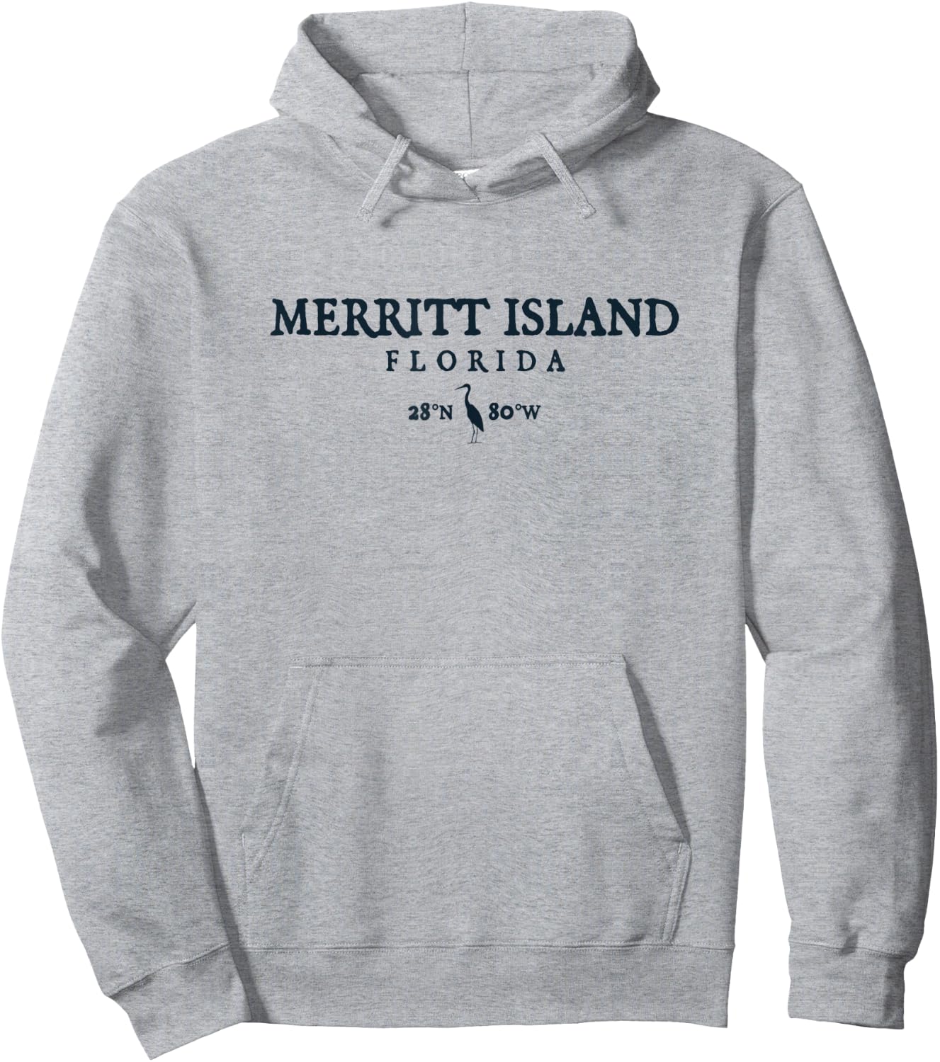 Merritt Island Florida Palm Tree Surf Beach Gift Men Women Hoodie - Hoodie | Ash