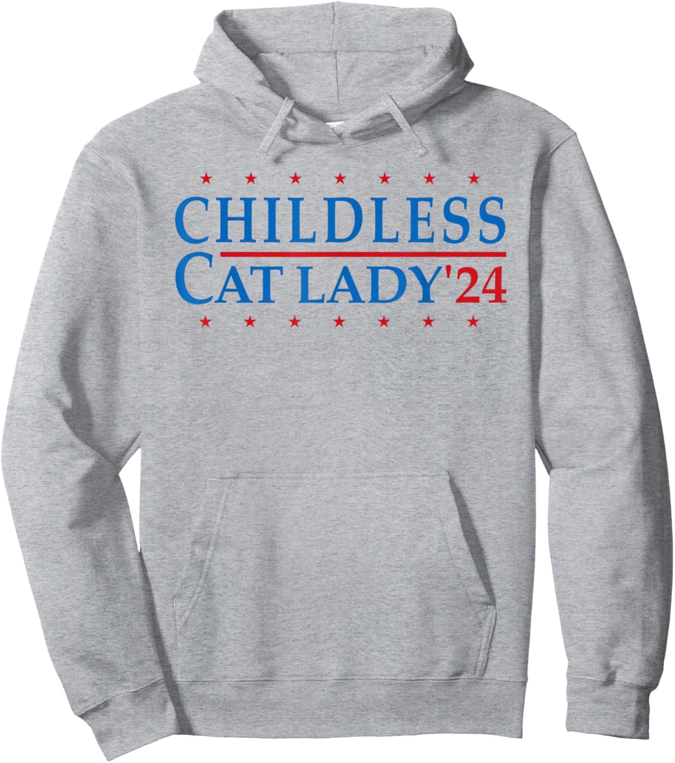 Childless Cat Lady 2024 Vote Patriotic USA Hoodie - Hoodie | Ash