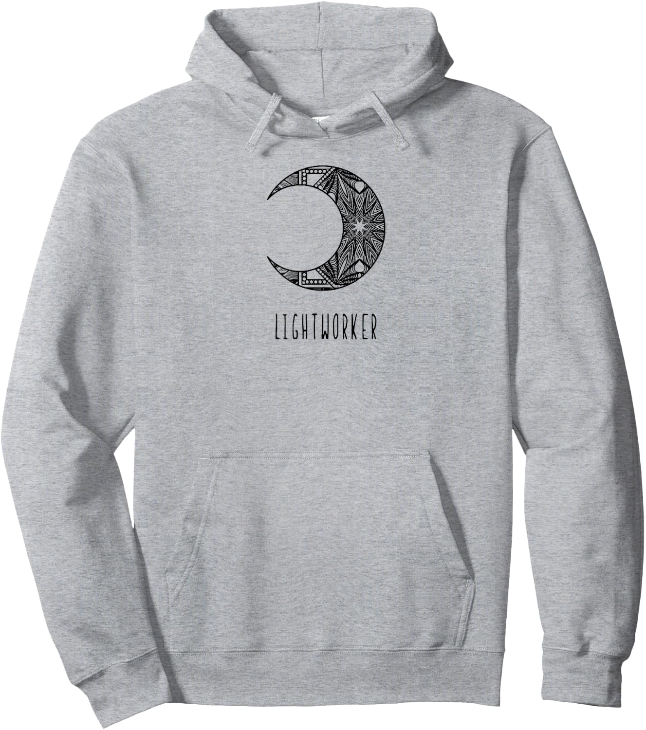 Lightworker energy healer new age mandala moon spiritual Hoodie - Hoodie | Ash