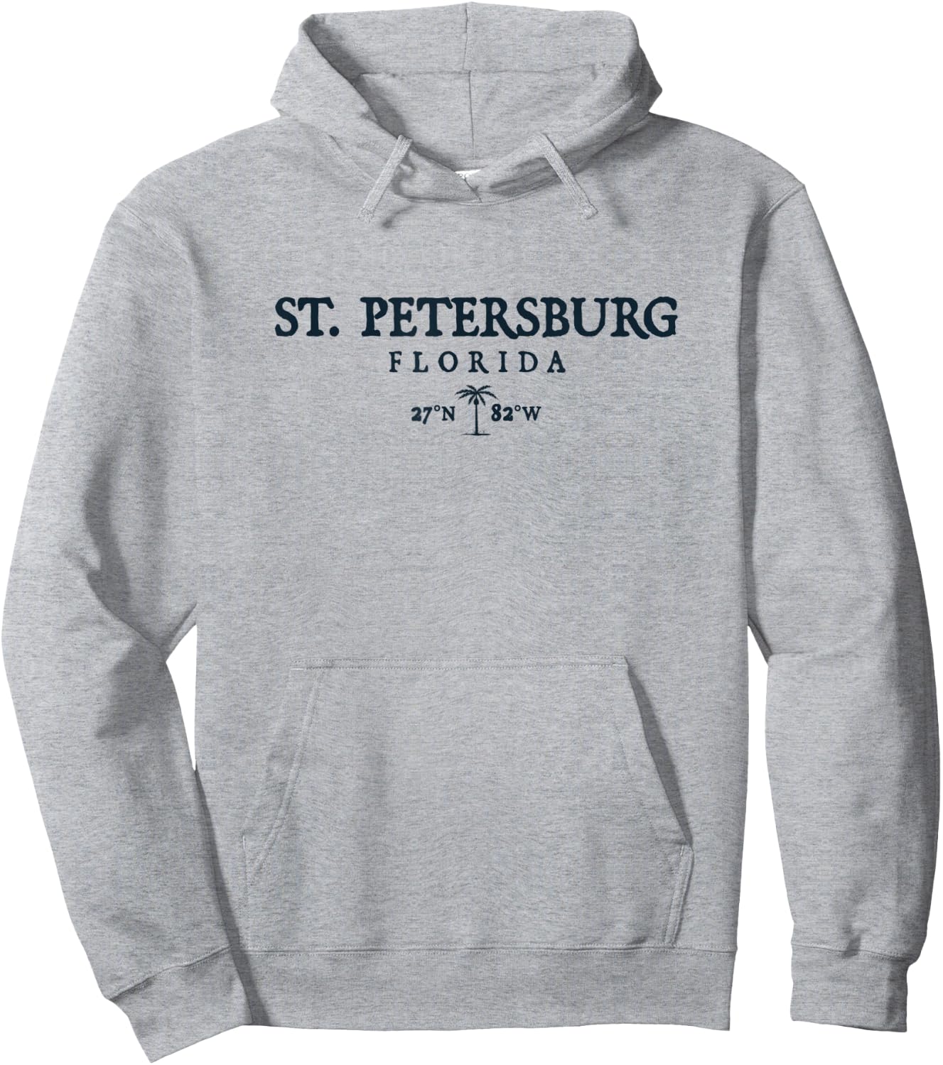 St. Petersburg Florida Palm Tree Surf Beach Gift Women Hoodie - Hoodie | Ash