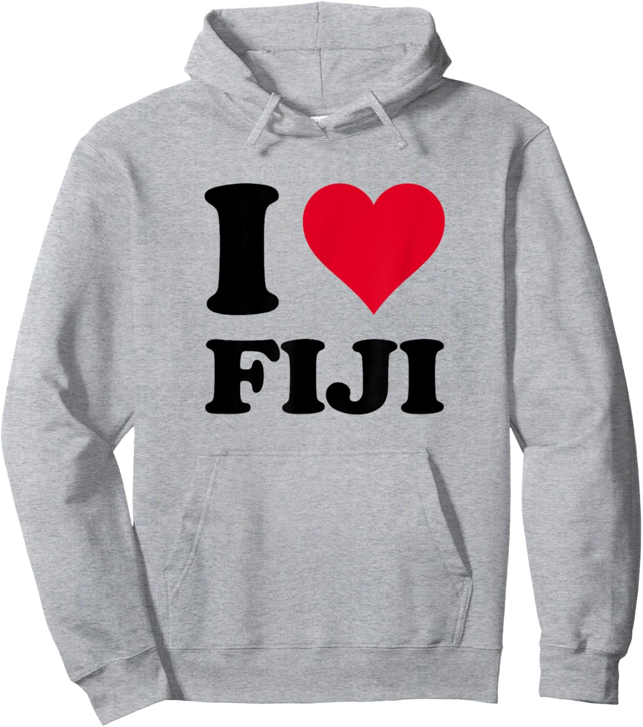 I Love Republic of Fiji Hoodie - Hoodie | Ash