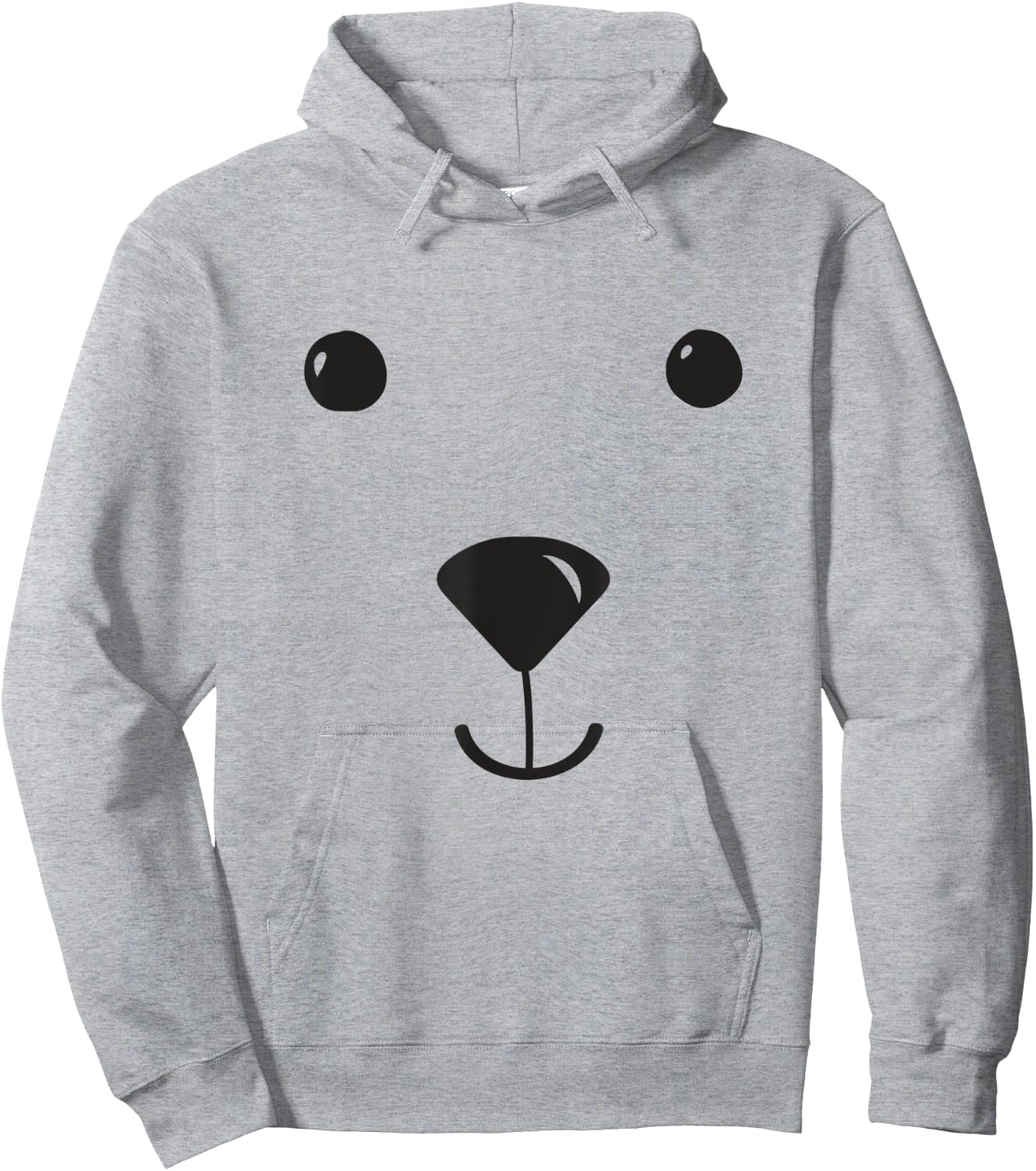 Polar Bear Kids Costume Bear Pajamas Face Zoo Polar Bear Hoodie - Hoodie | Ash