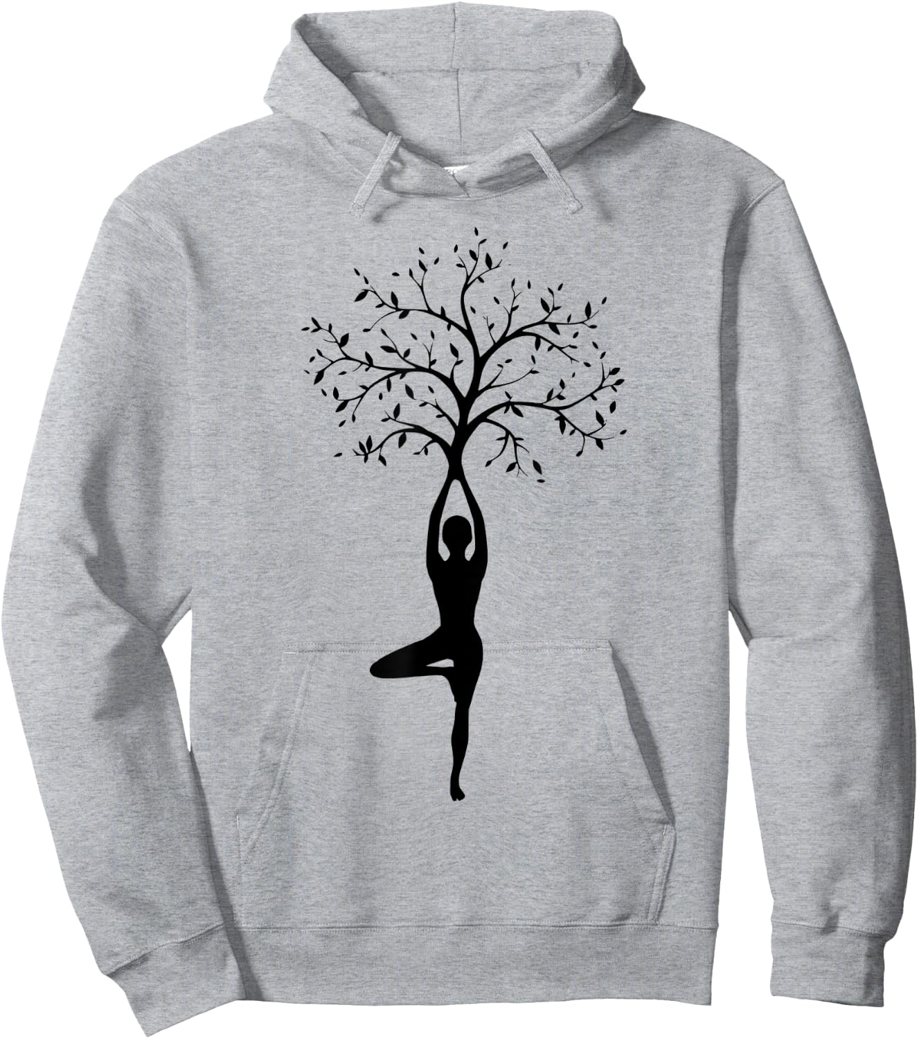 Yoga Tree Pose Essence Hoodie - Hoodie | Ash