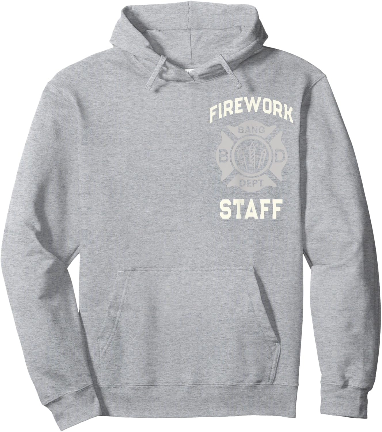 Funny FIREWORK STAFF 4th of July Pyro Safety Director Crew Hoodie - Hoodie | Ash