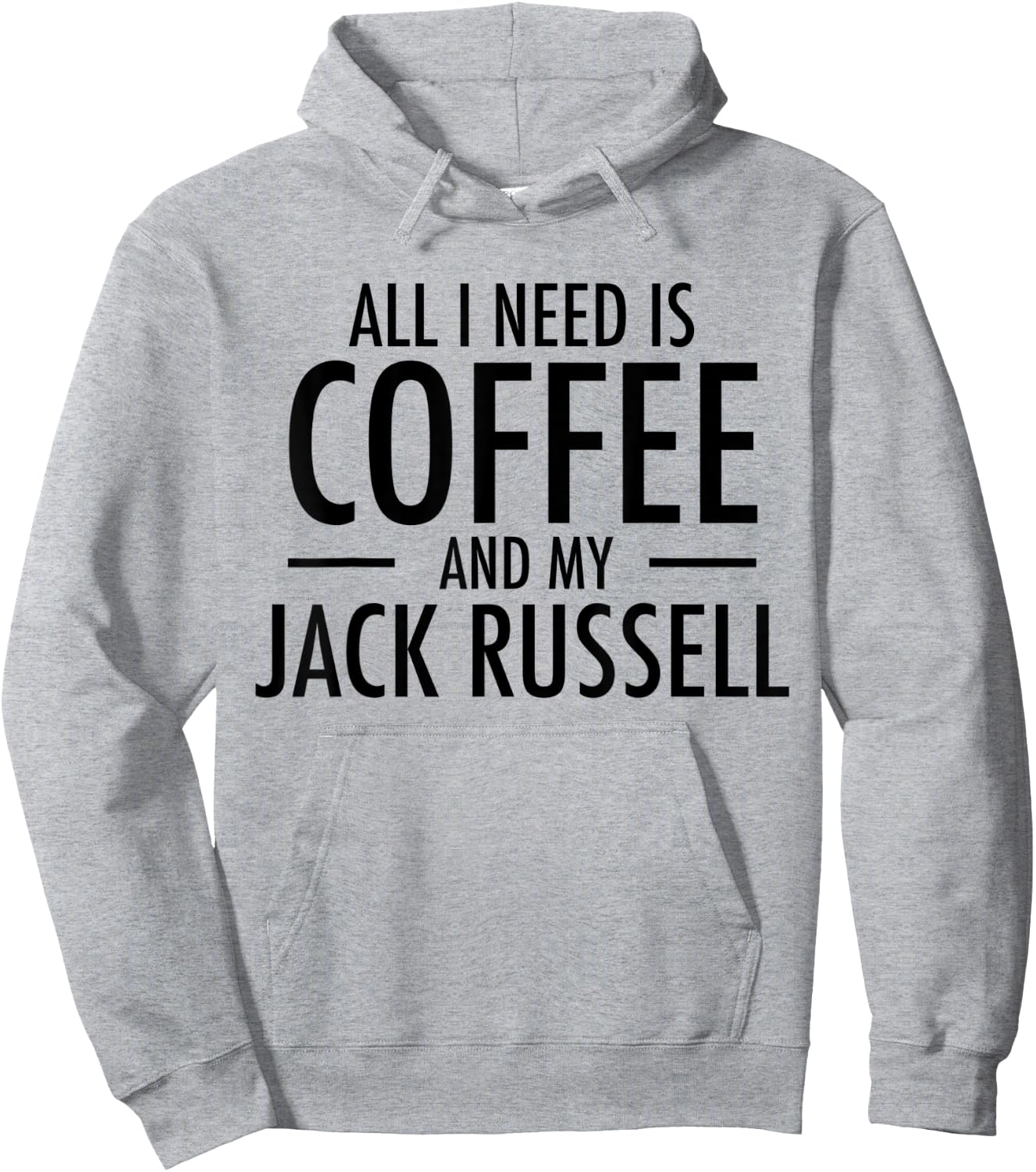 Coffee and Jack Russell Mom Dad Dog Gift Jack Russells Women Kids Hoodie - Hoodie | Ash