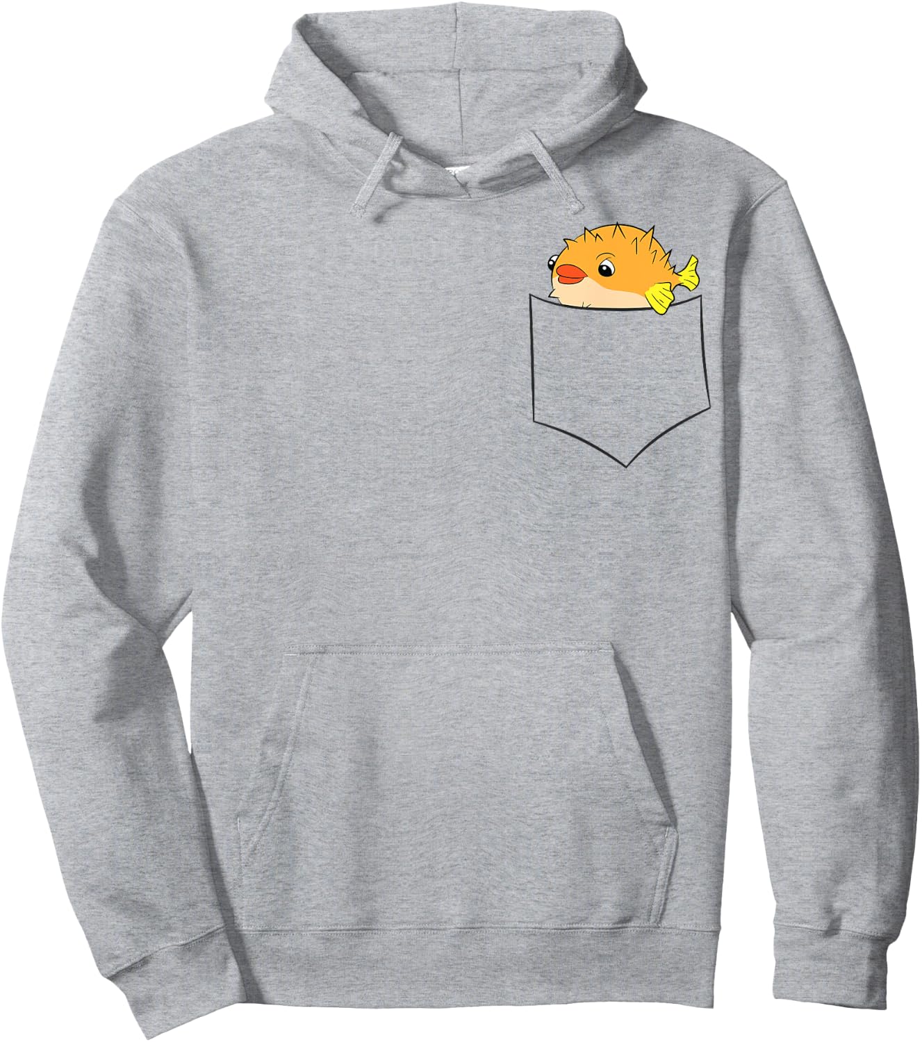 Pufferfish In The Pocket Love Pufferfish Pocket Pufferfish Hoodie - Hoodie | Ash