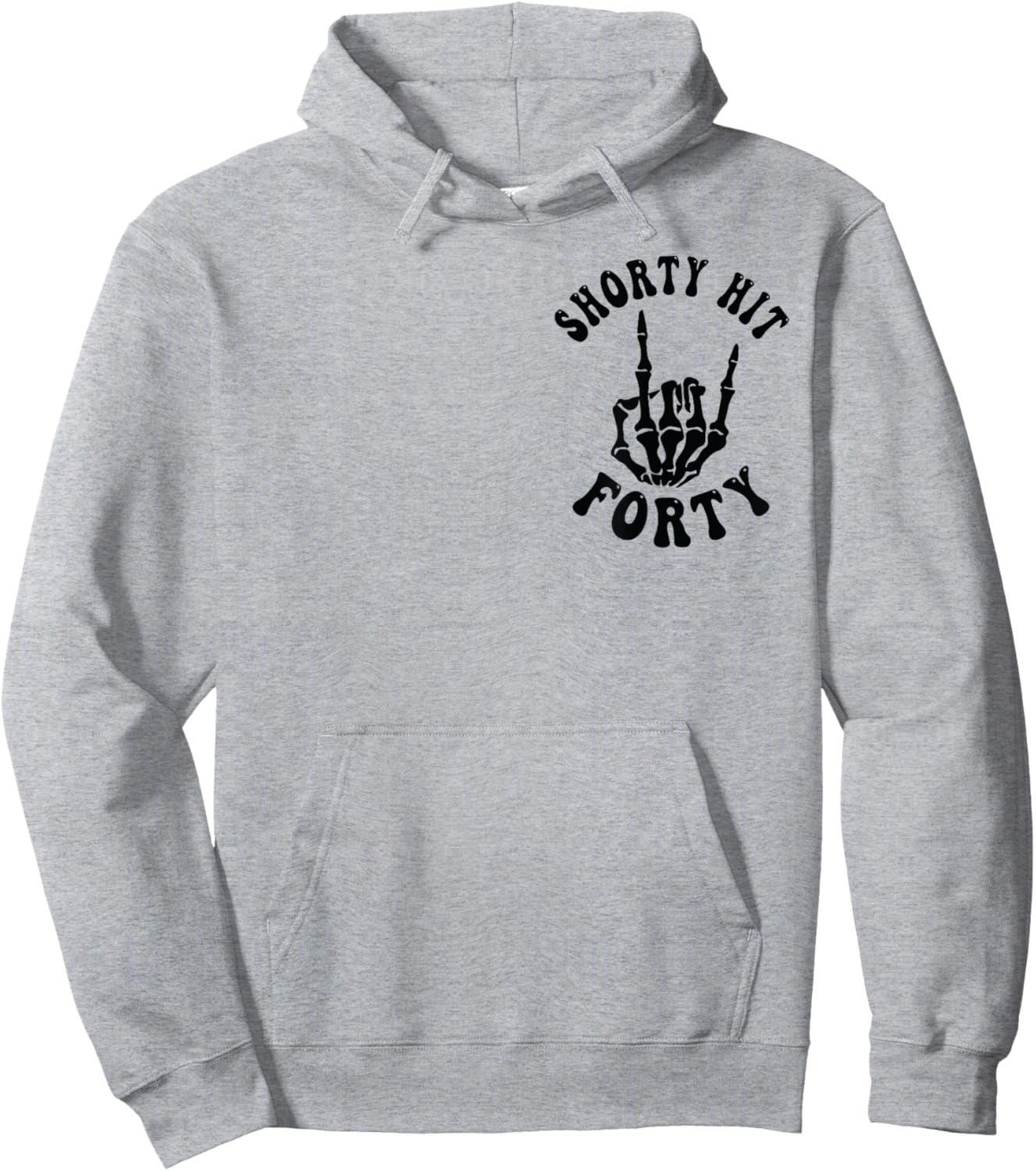 Funny Shorty Hit Forty Turning 40th Birthday Hello Forties Hoodie - Hoodie | Ash