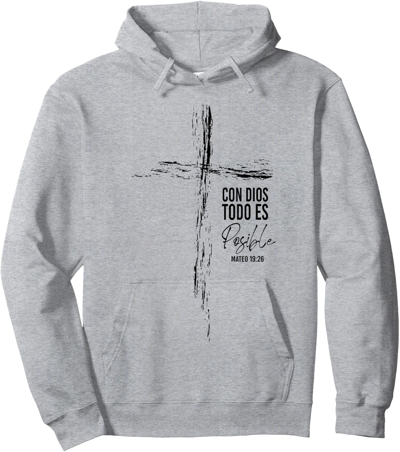 Regalos Cristianos Frases Hombre Él Español Textos Biblicos Hoodie - Hoodie | Ash