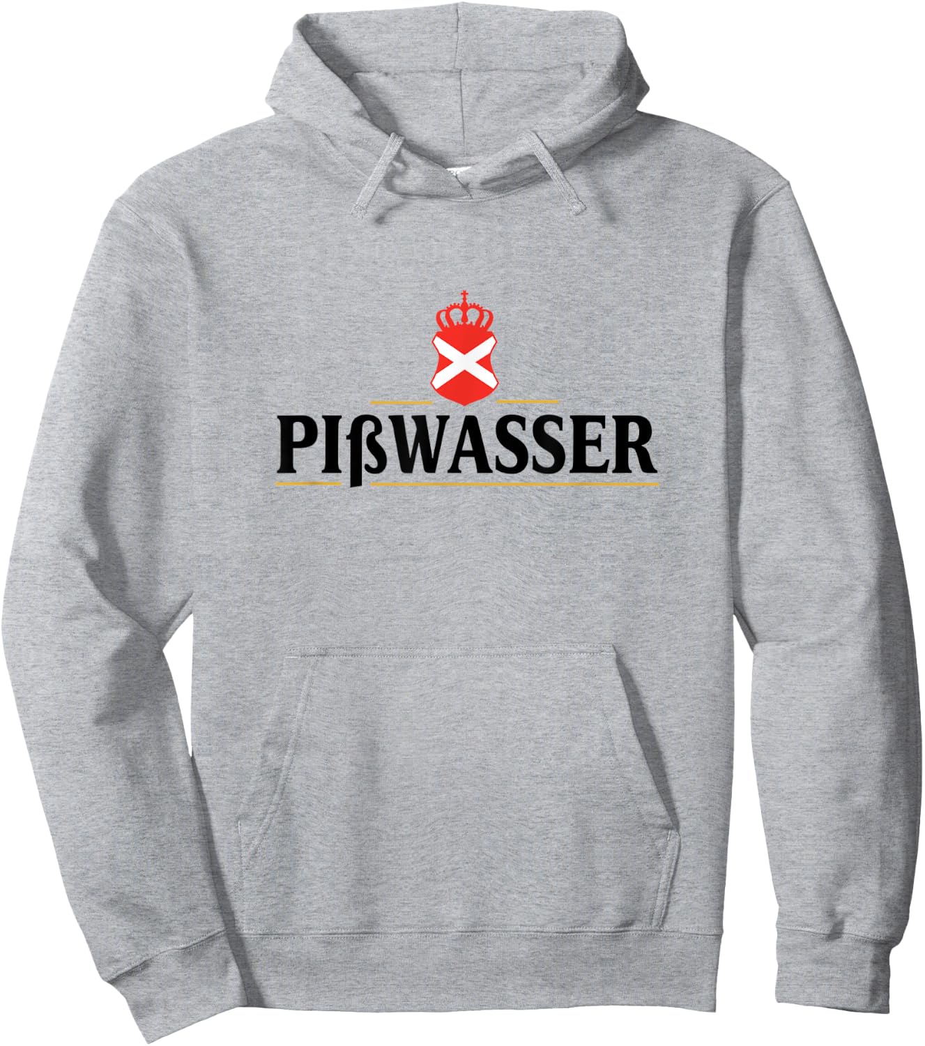 Fictionnal Beer Pißwasser Logo Hoodie - Hoodie | Ash
