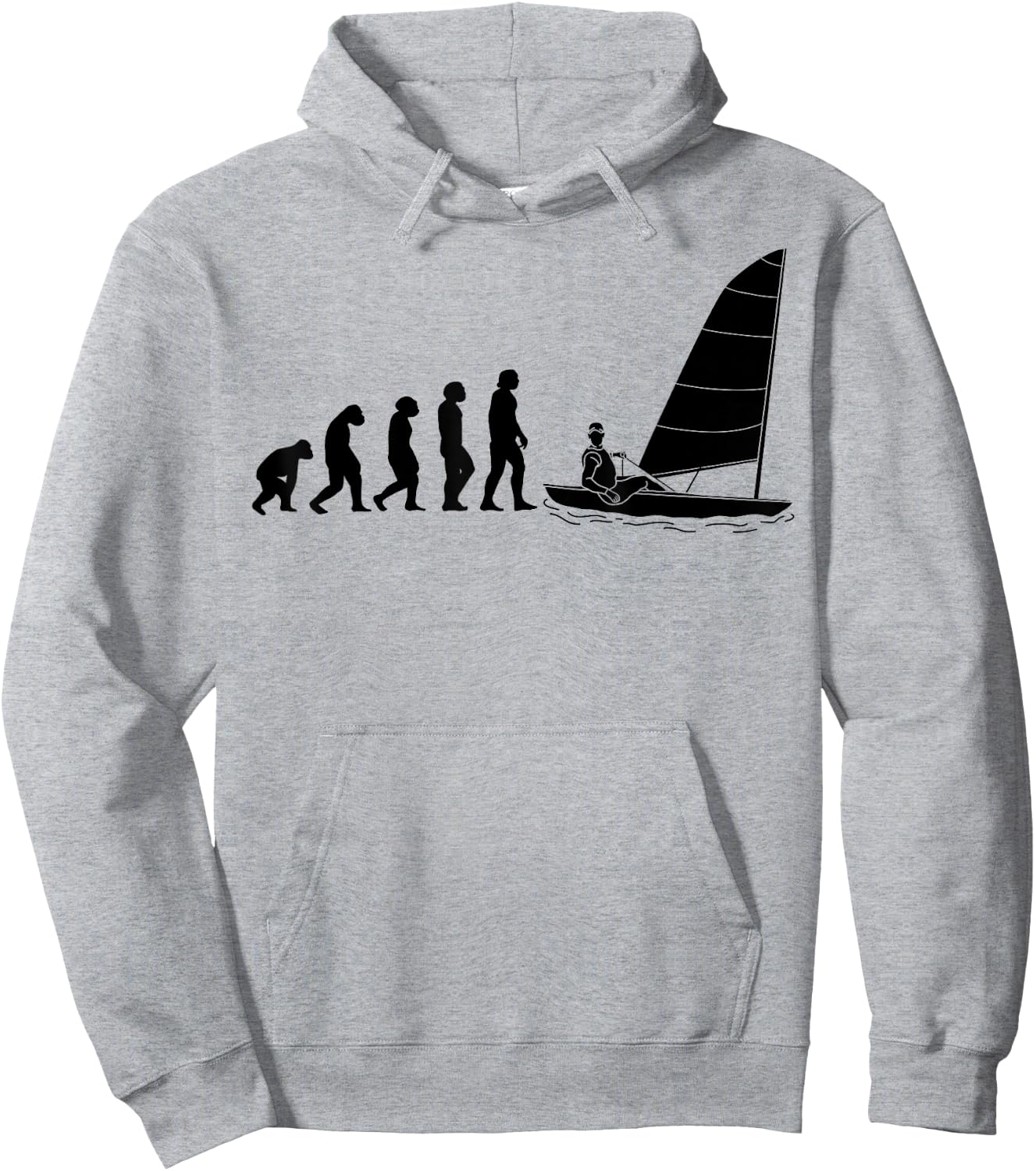 Sailing sailinger EVOLUTION sailing Sail boats sailing Hoodie - Hoodie | Ash