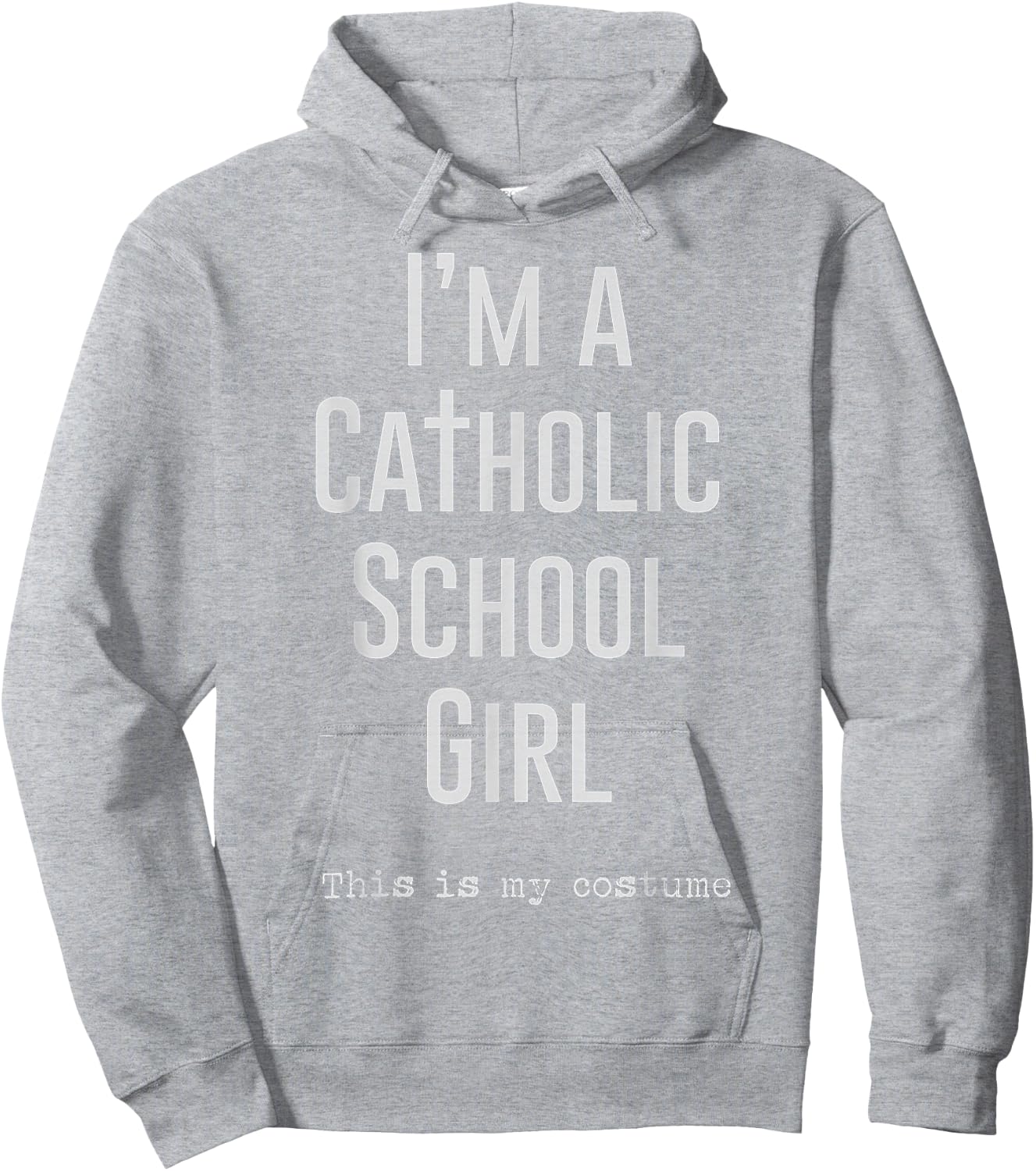 Halloween Catholic School Girl Costume Hoodie - Hoodie | Ash