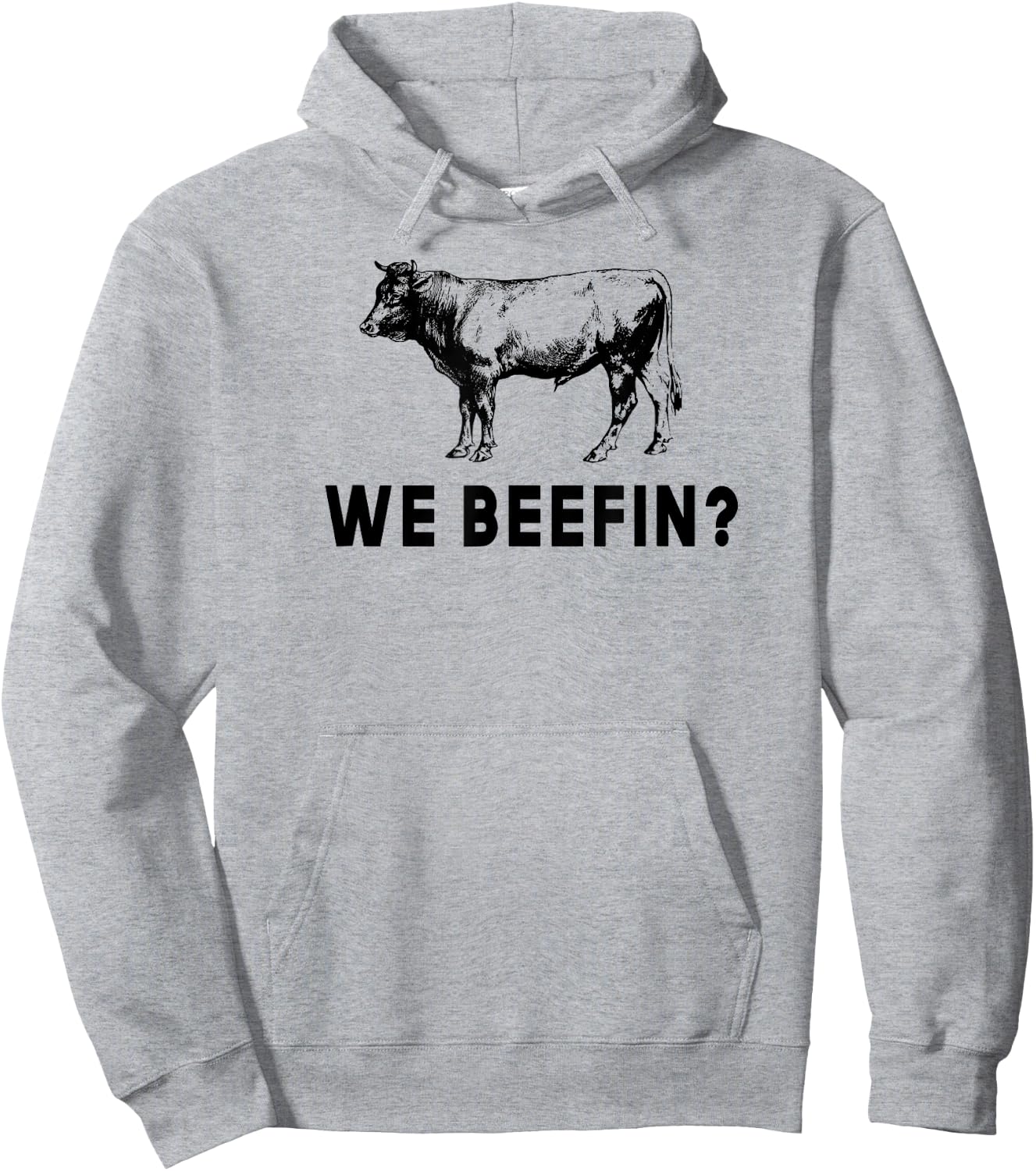 We Beefin Funny Farming Beef Cattle Rancher Cow Hoodie - Hoodie | Ash