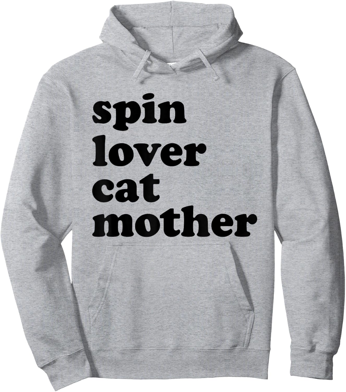 Spin Lover Cat Mother Funny Workout Gym Spinning Class Gift Hoodie - Hoodie | Ash