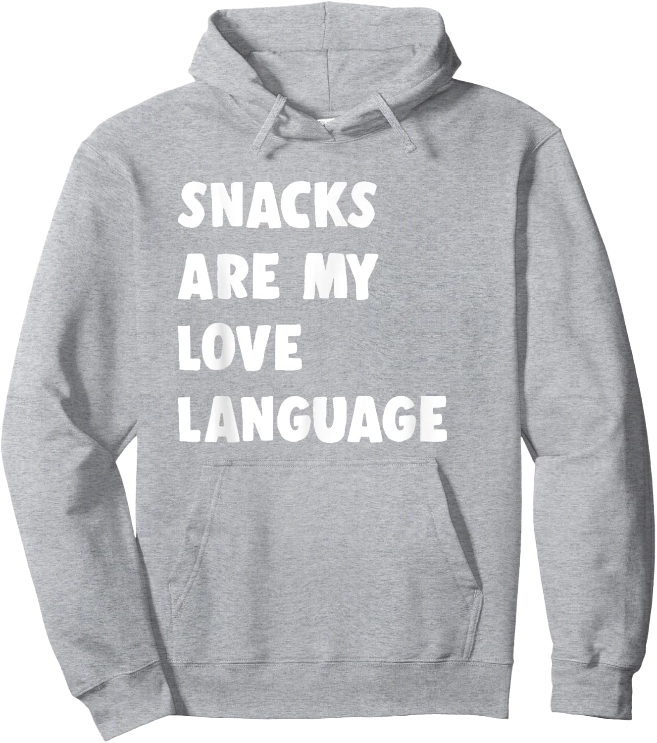 Snacks Are My Love Language Valentine Day Hoodie - Hoodie | Ash