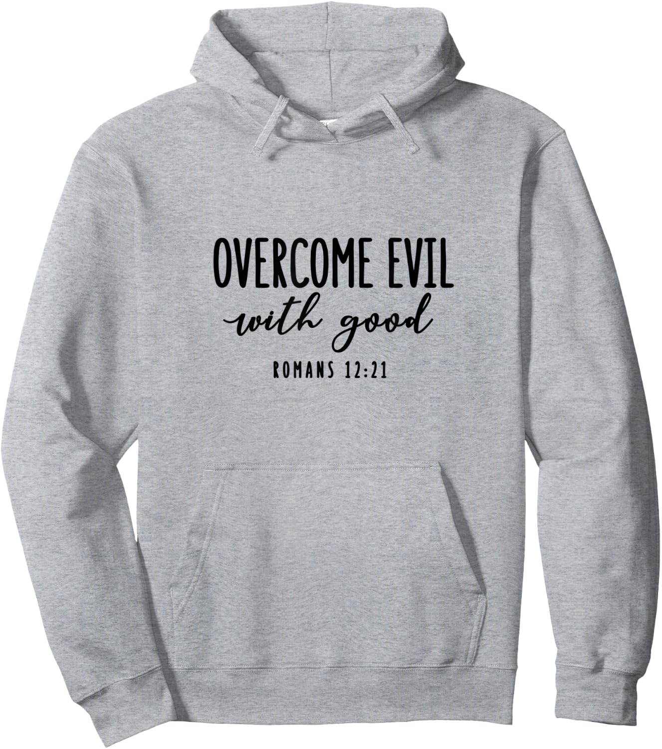 Romans 12:21 - Gift & Men, Christian Hoodie - Hoodie | Ash