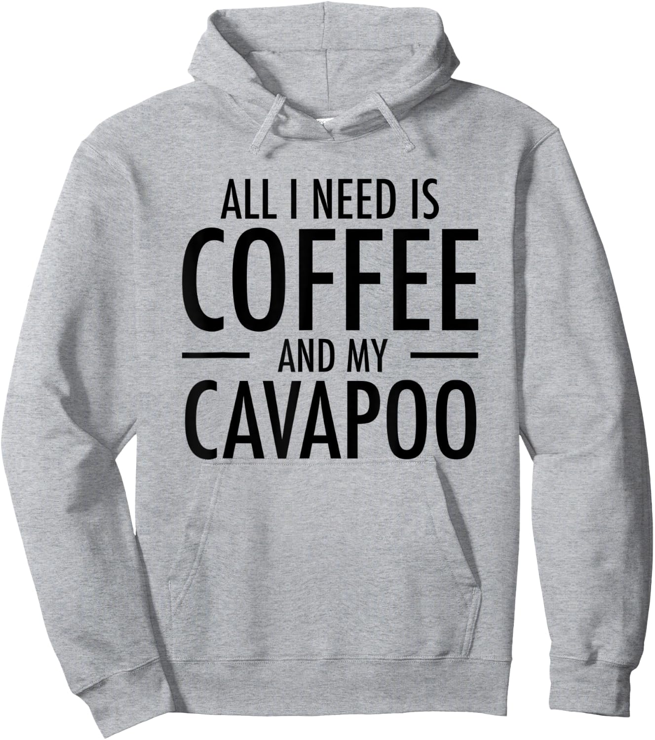 Coffee and Cavapoos Funny Cavapoo Gift Dog Mom Dad Women Kids Hoodie - Hoodie | Ash