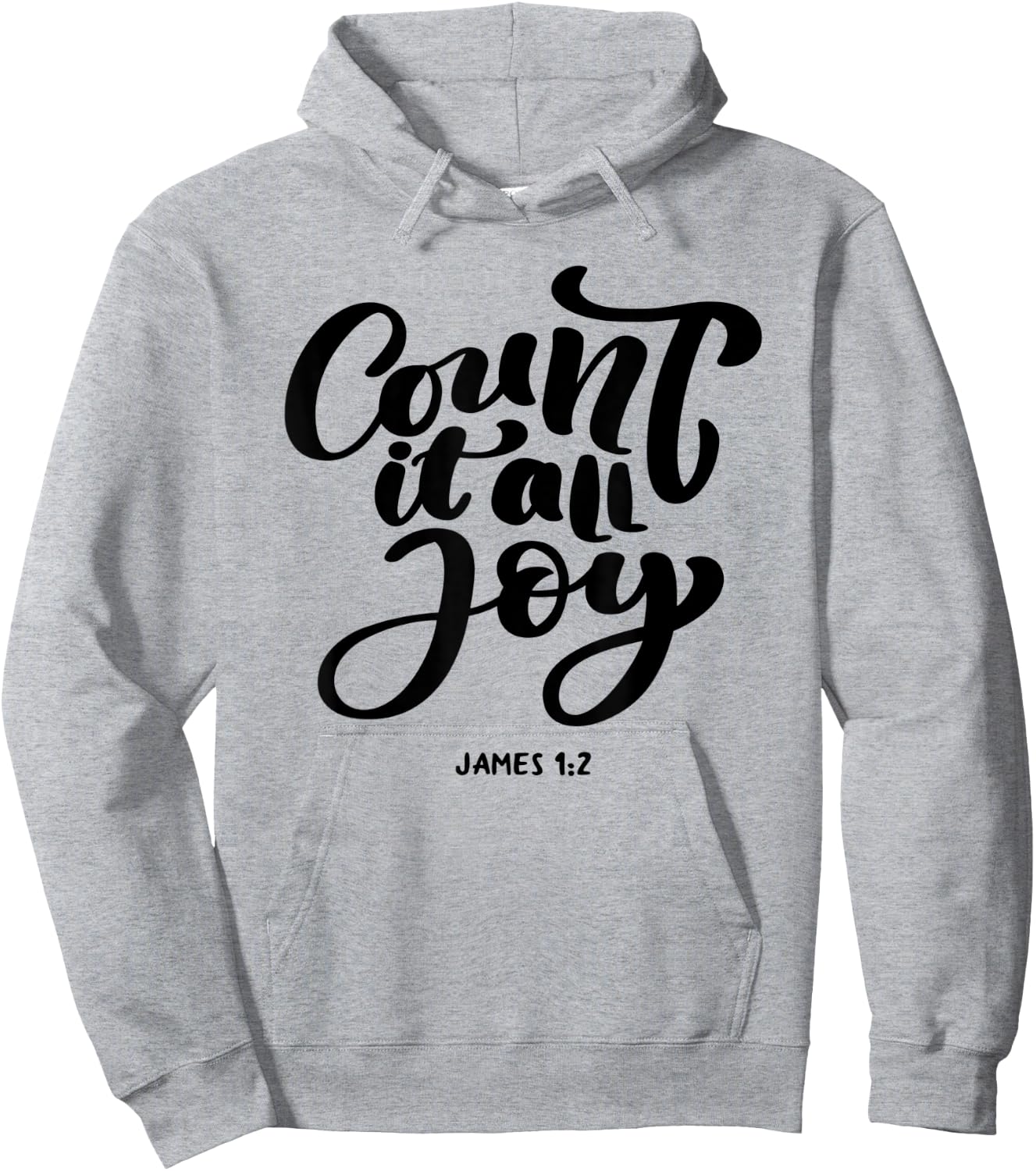 Great Christian 'Count it all Joy, James 1:2' - Bible Verse Hoodie - Hoodie | Ash