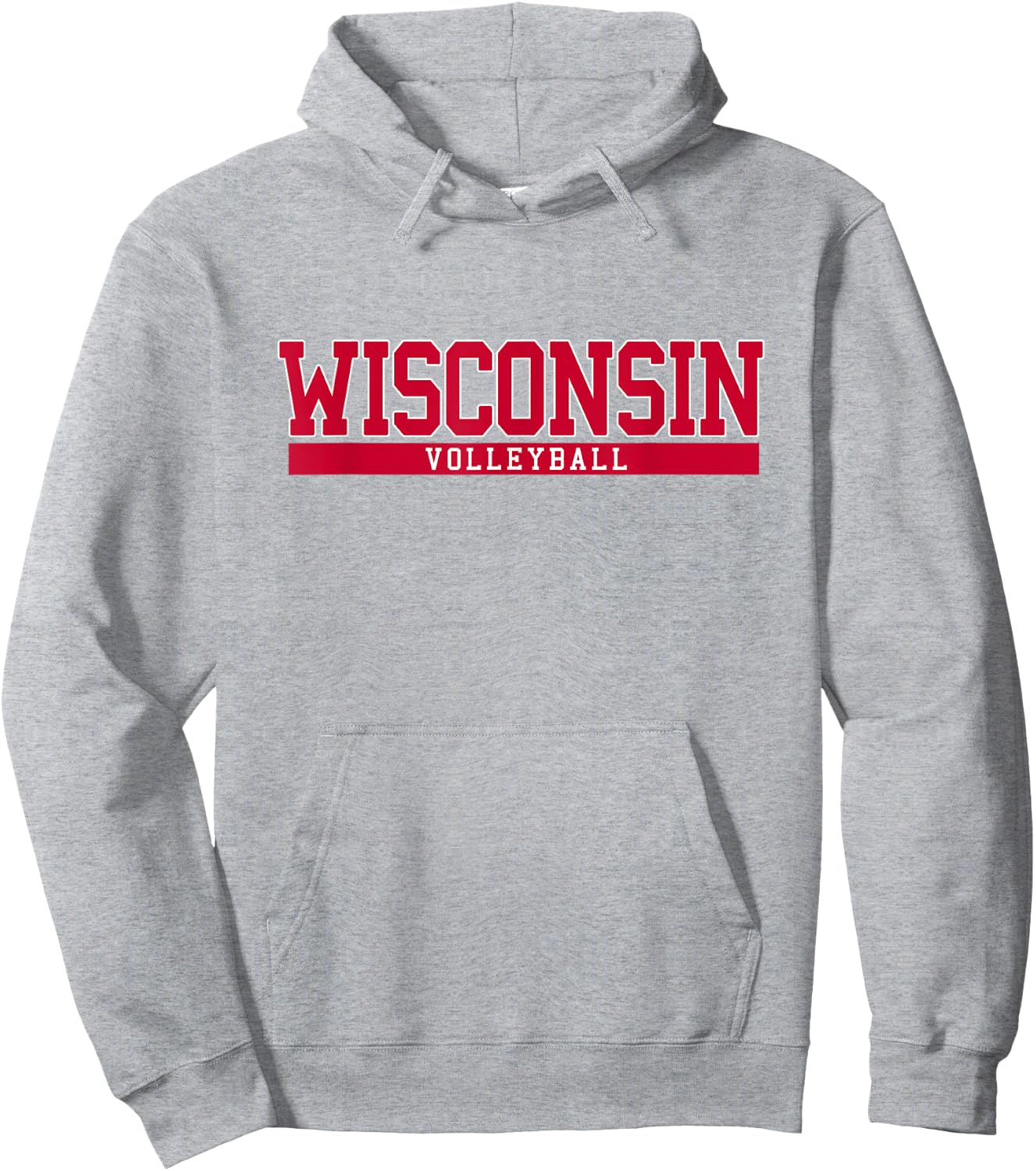 Wisconsin Volleyball Hoodie - Hoodie | Ash