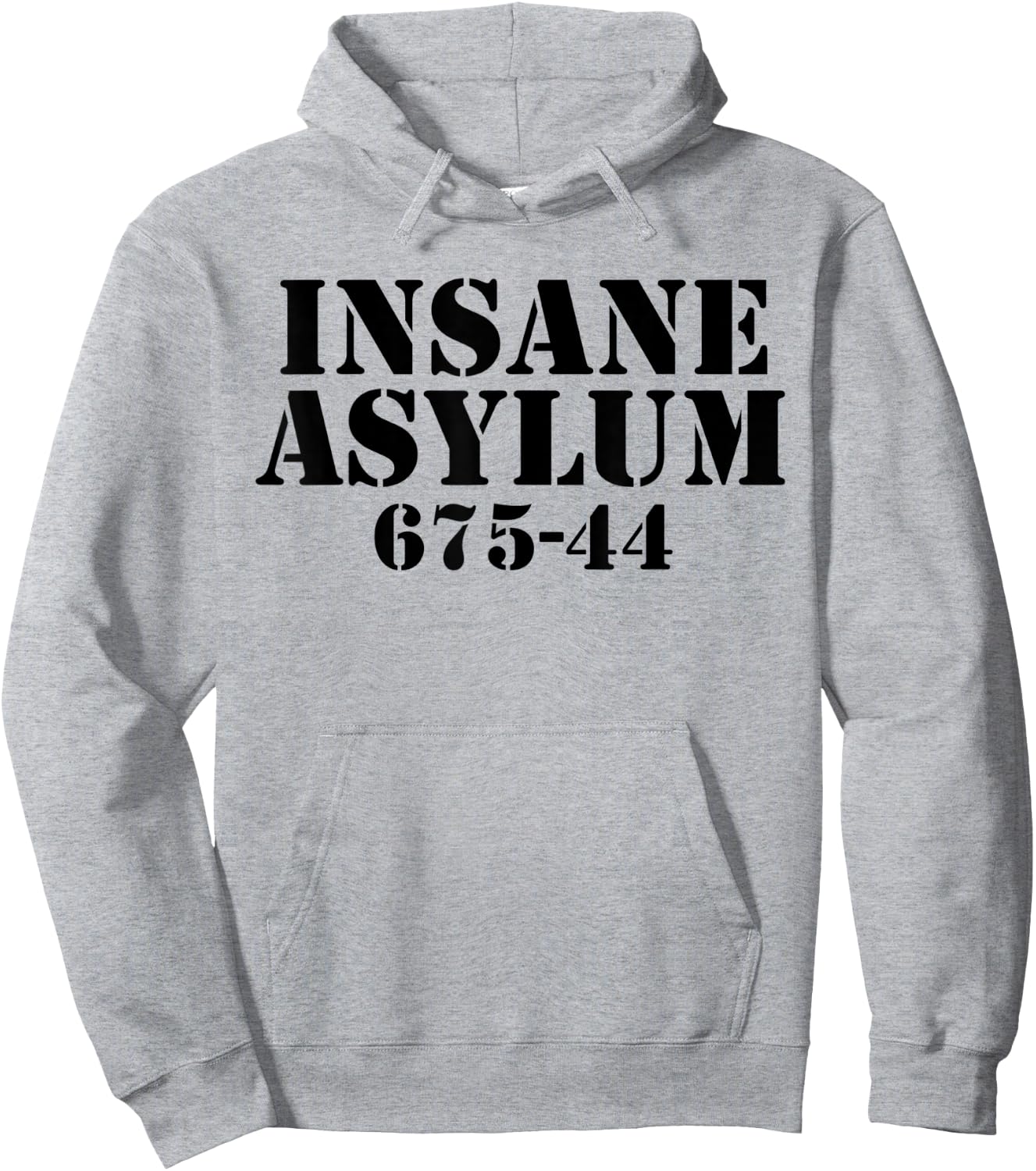 Funny Easy Lazy Halloween INSANE ASYLUM PRISON Costume Gift Hoodie - Hoodie | Ash