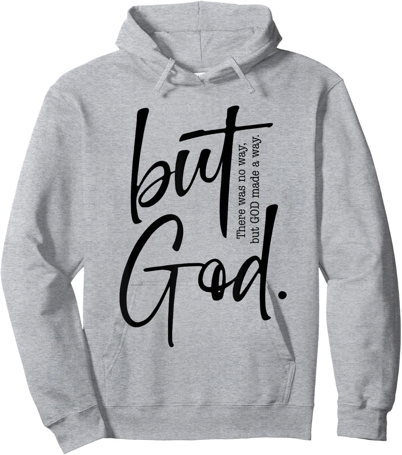 But God Created with a Purpose Jesus Christian Faith in God Hoodie - Hoodie | Ash