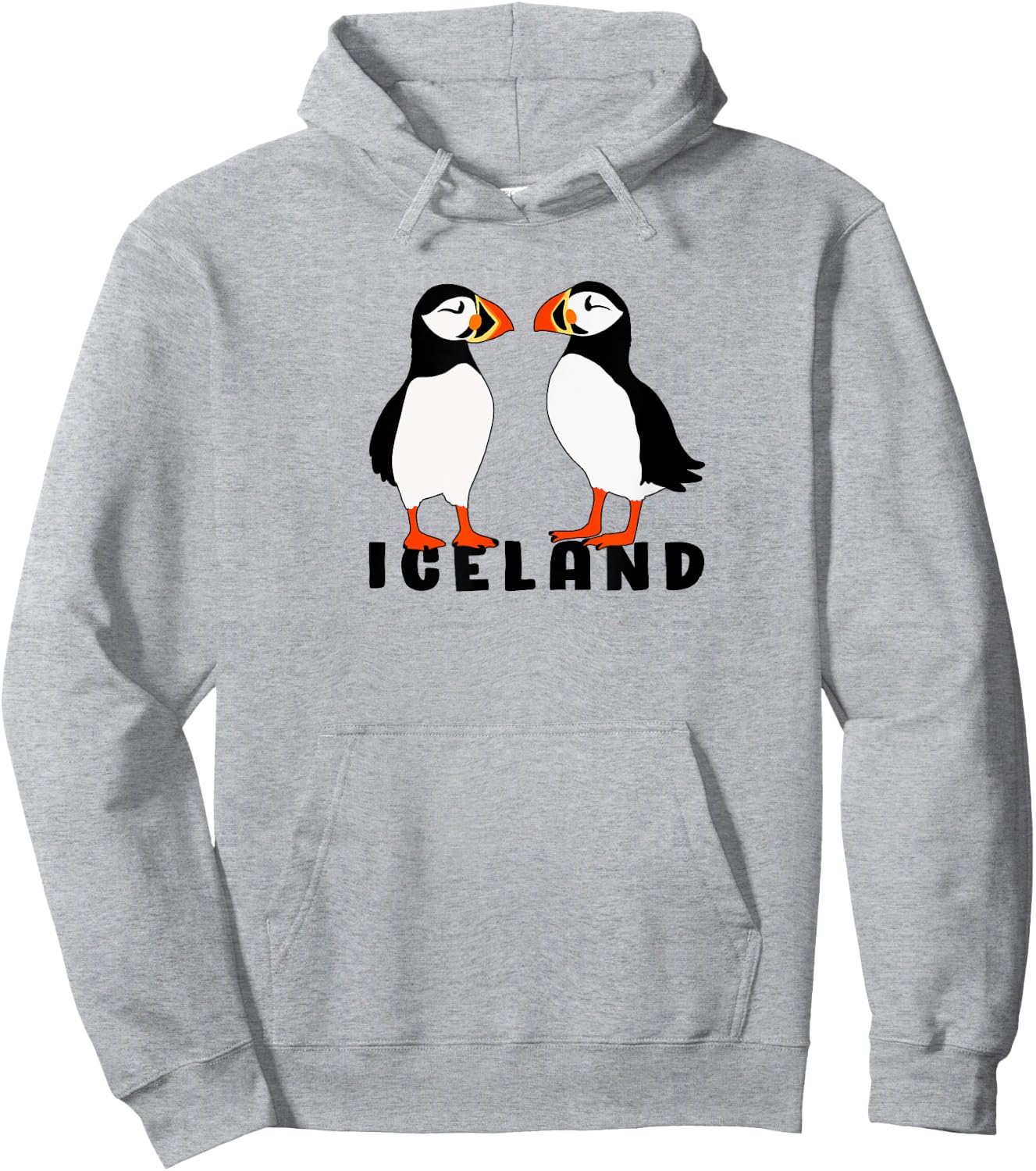 Two Cute puffins from Iceland Hoodie - Hoodie | Ash
