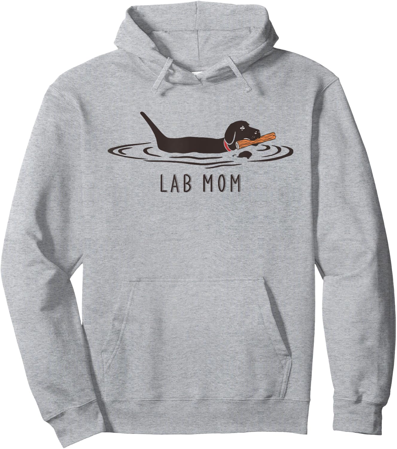 Lab Mom Labrador Retriever Dog Owner Mother Hoodie - Hoodie | Ash