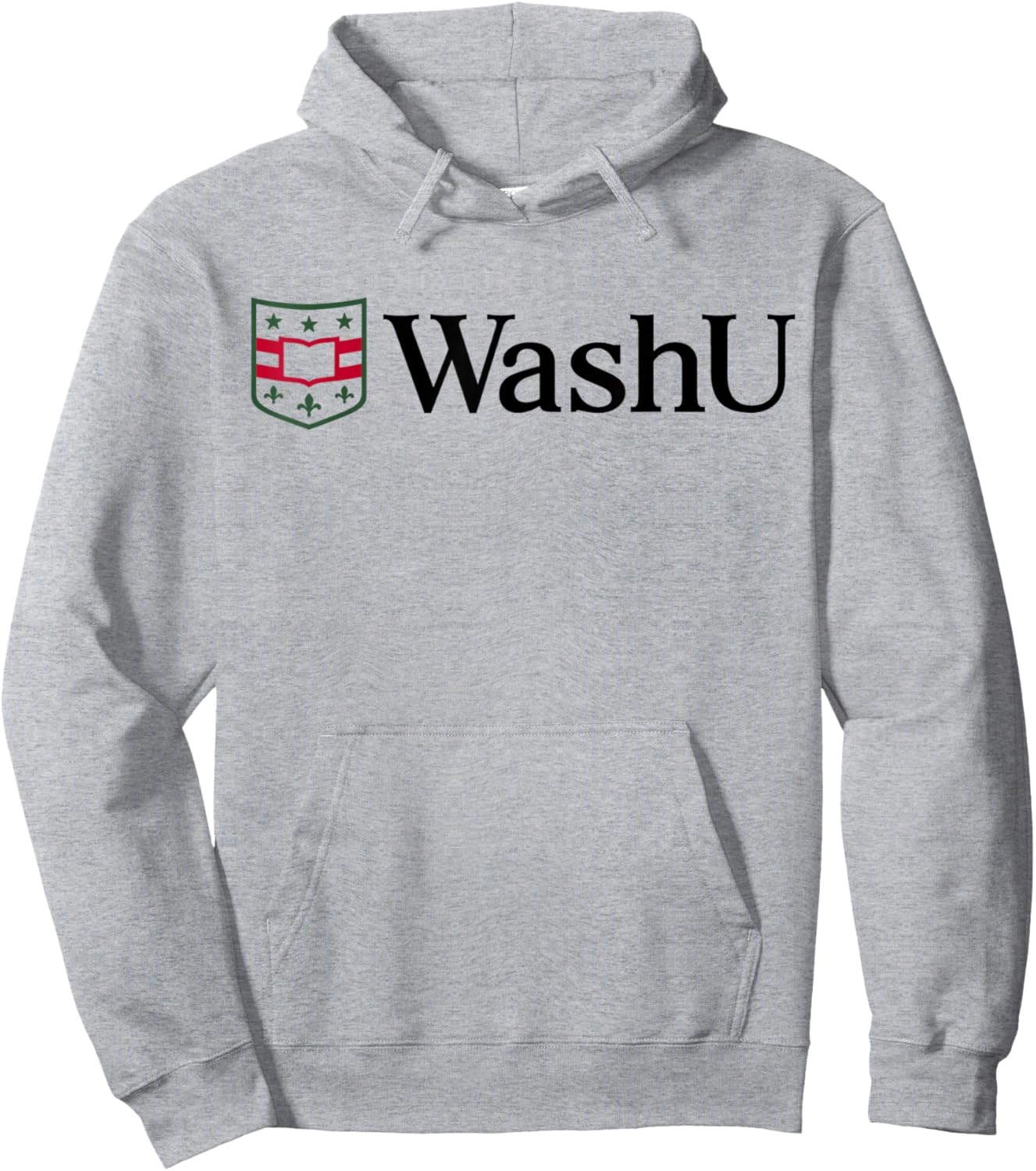 WashU Men's Icon Logo | Washington University in St. Louis Hoodie - Hoodie | Ash