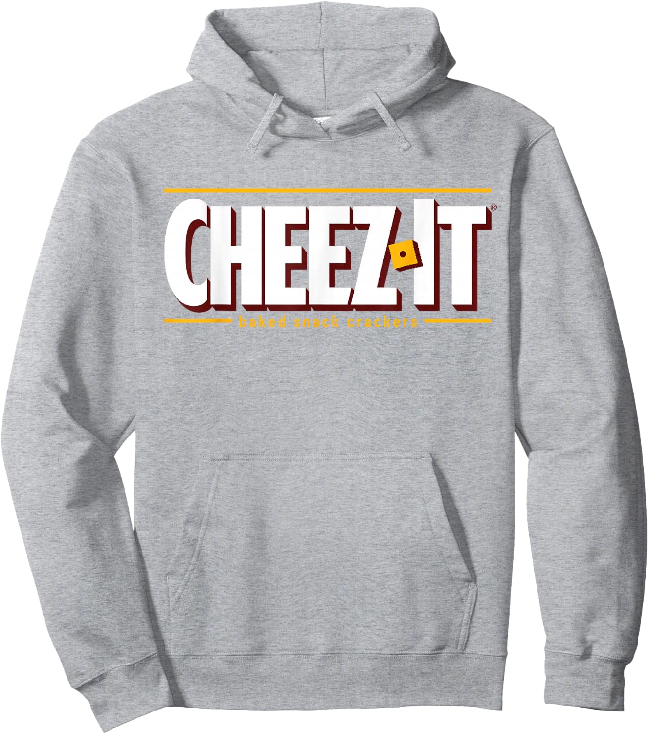 Kellogg's Cheez-It Logo , Men's Exercise and Fitness, , Short Sleeve, Red, X-Small Hoodie - Hoodie | Ash