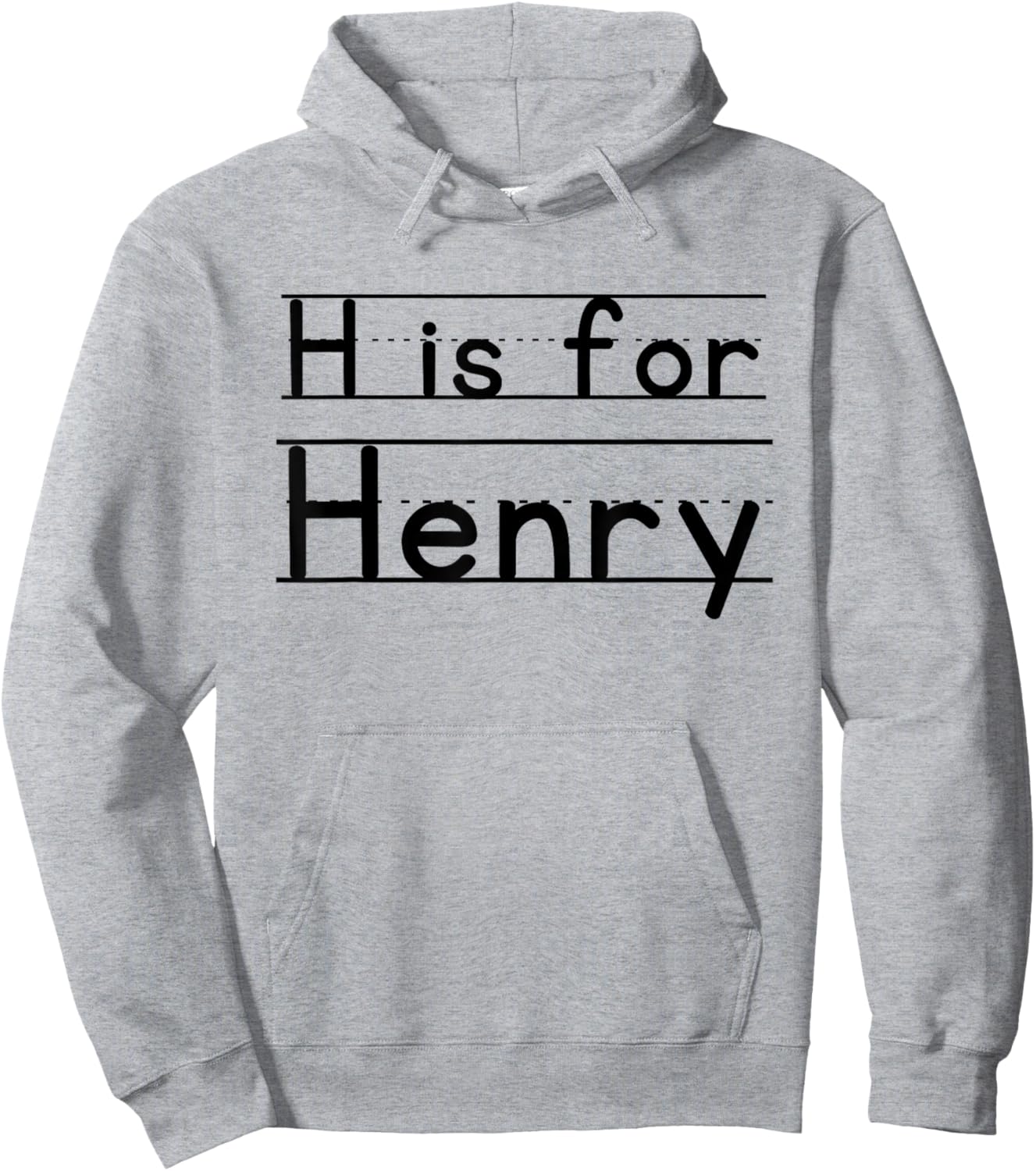 Funny School Kid Name H is For Henry Funny PreK For Boys Hoodie - Hoodie | Ash