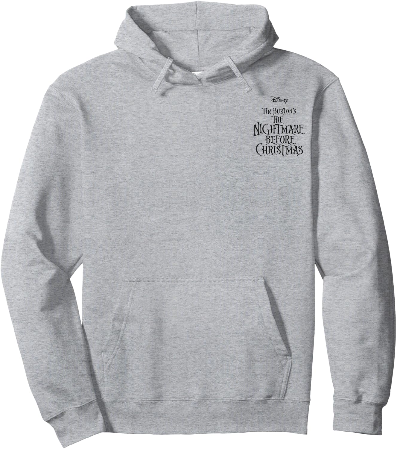 Disney Nightmare Before Christmas Group Shot Front & Back Hoodie - Hoodie | Ash