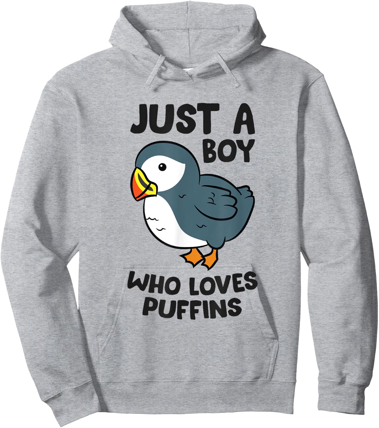 Just a Boy Who Loves Puffins Hoodie - Hoodie | Ash