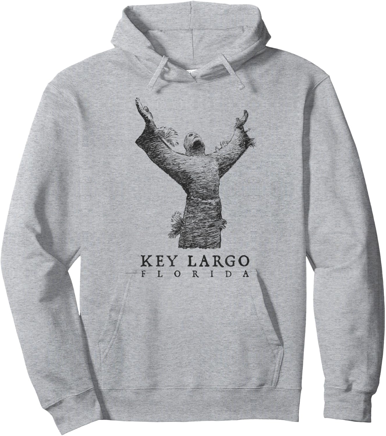 Key Largo - Christ of the Abyss - Scuba Diving Pennekamp Hoodie - Hoodie | Ash