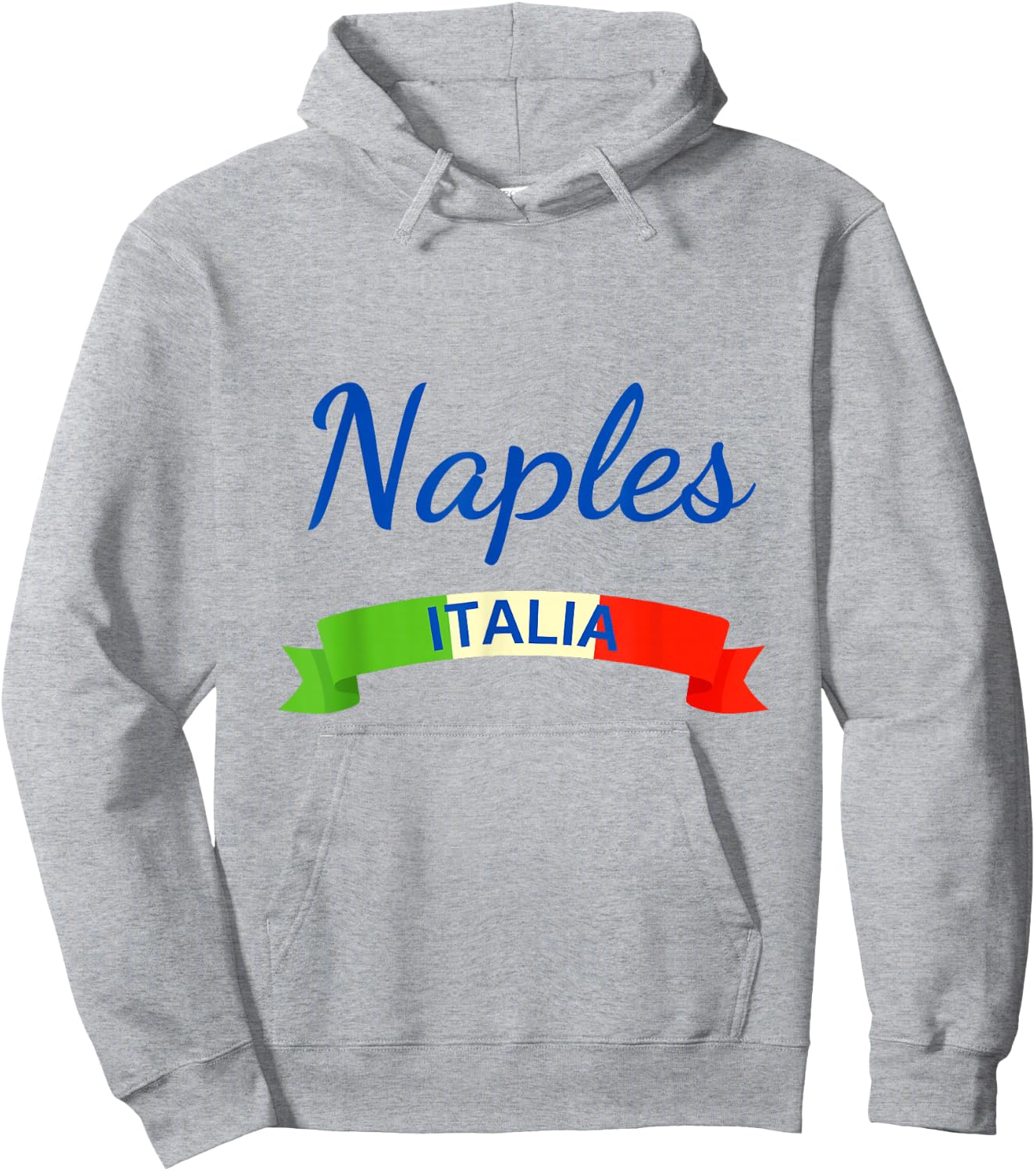 Naples Italy Flag Roma Italia Souvenir Matching Italian Hoodie - Hoodie | Ash