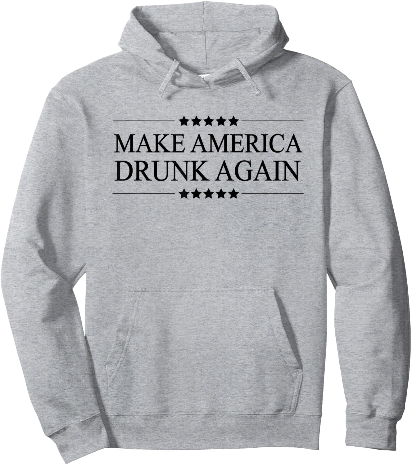 MAKE AMERICA DRUNK AGAIN | Funny Alcoholic Gift - Drink Hoodie - Hoodie | Ash