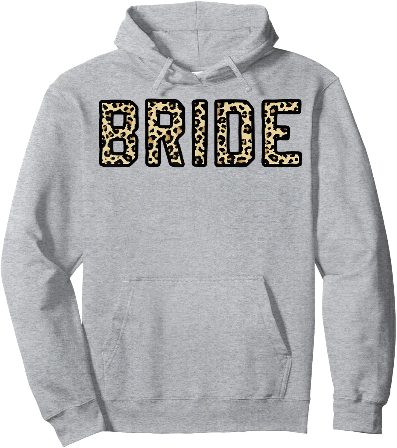 Leopard Print Bride Bridal Bachelorette Party Matching Gift Hoodie - Hoodie | Ash