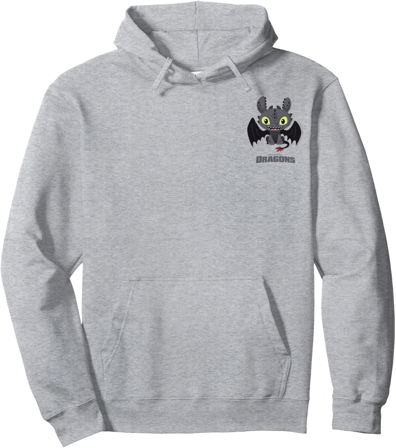 How to Train Your Dragon Toothless Chibi Pocket Logo Hoodie - Hoodie | Ash