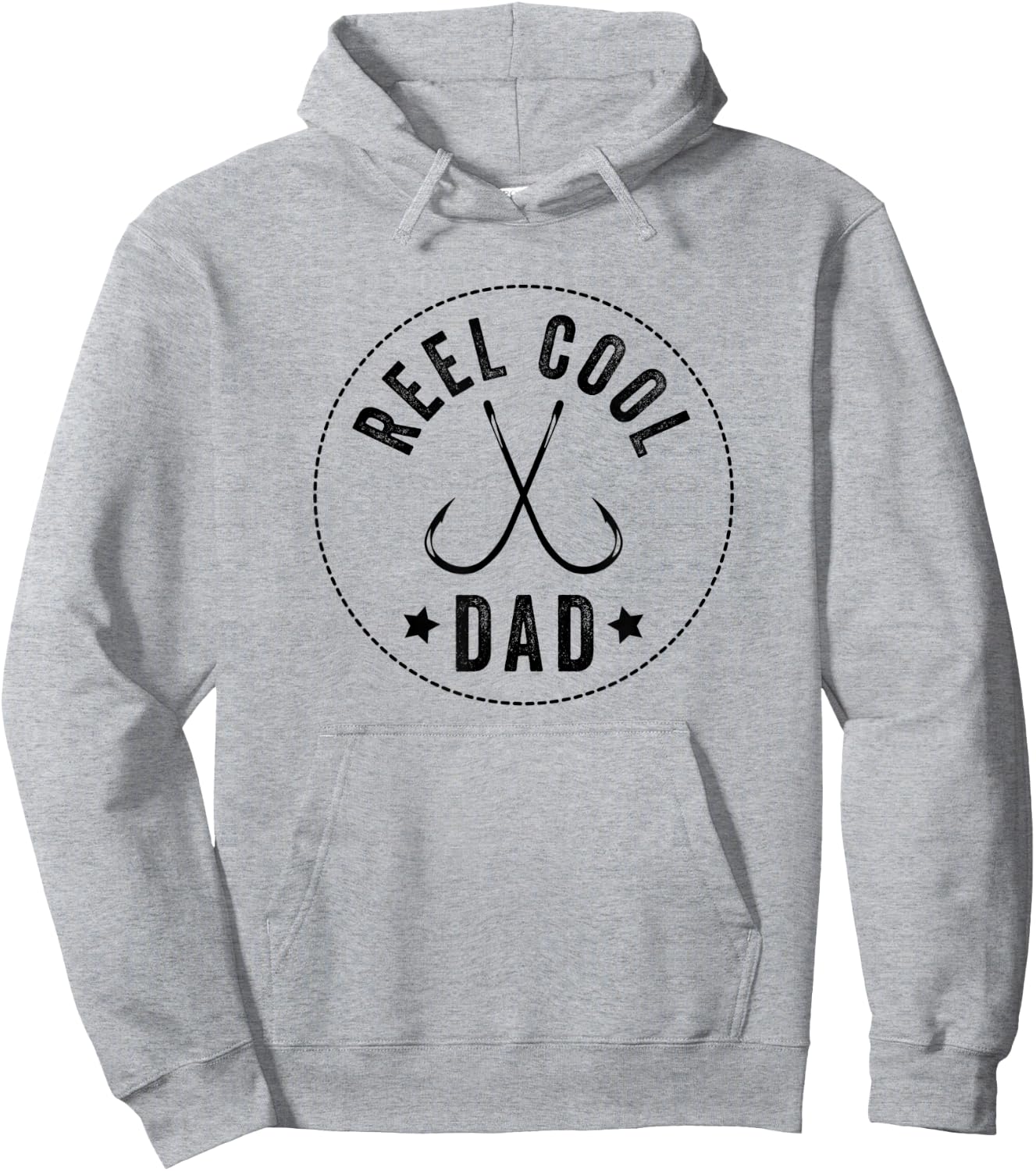 Reel Cool Dad, Dads Who Fish, Fisherman Hoodie - Hoodie | Ash