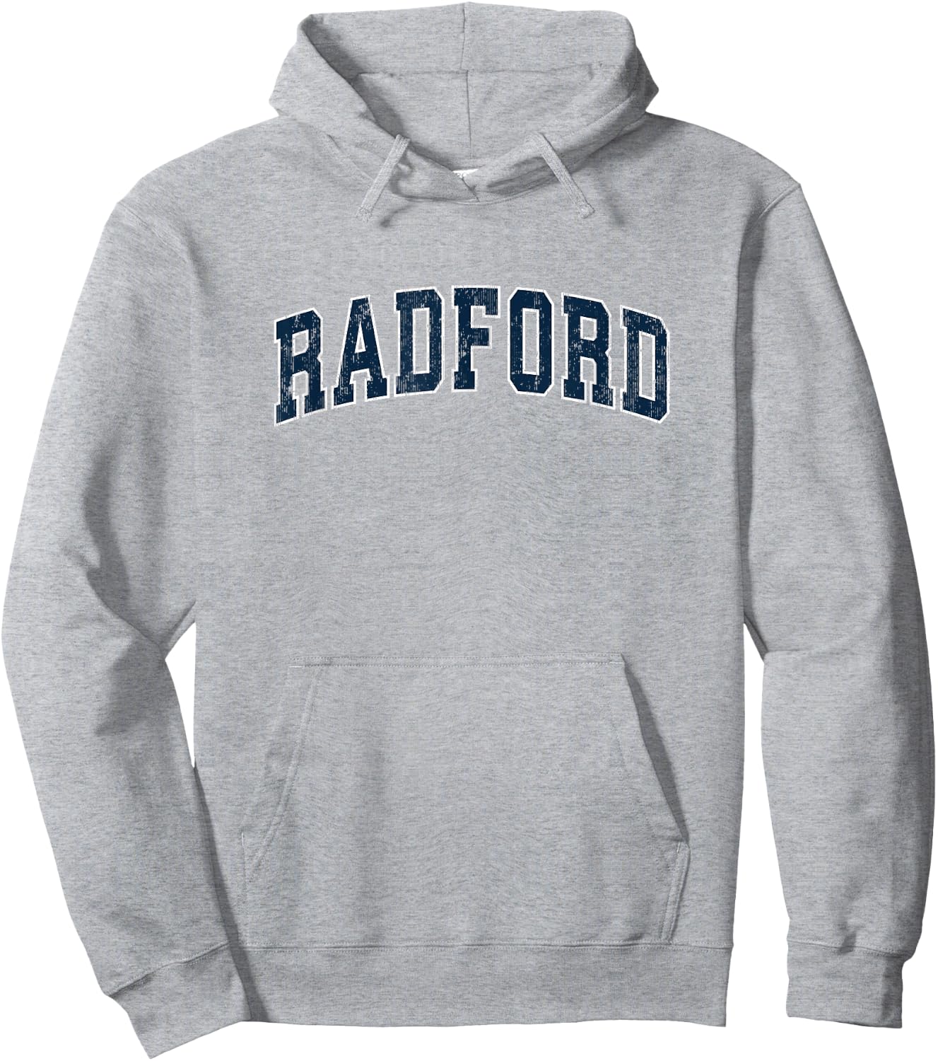 Radford Virginia VA Vintage Sports Design Navy Design Hoodie - Hoodie | Ash