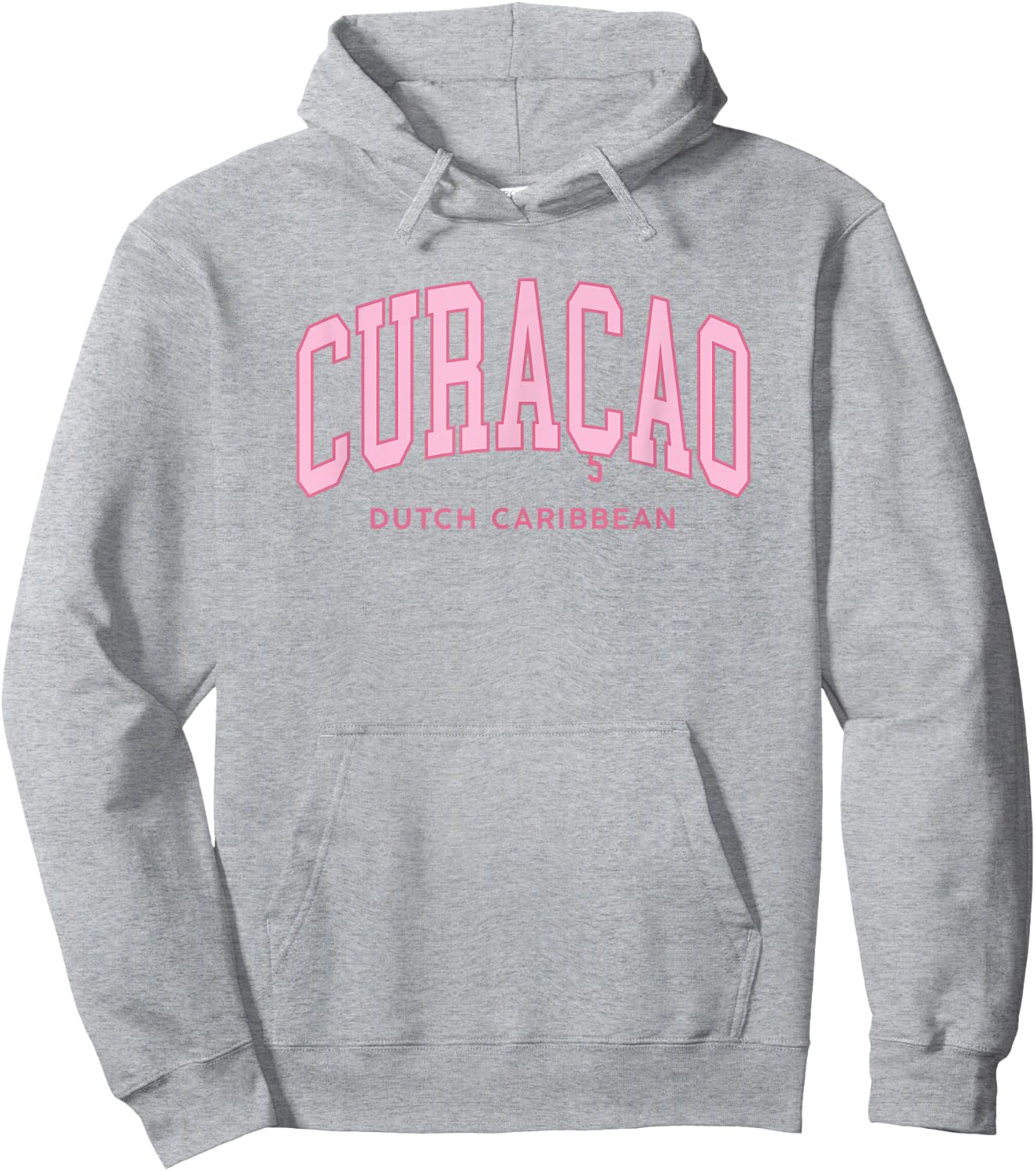 Curacao Caribbean Pink Preppy Throwback Souvenir Hoodie - Hoodie | Ash