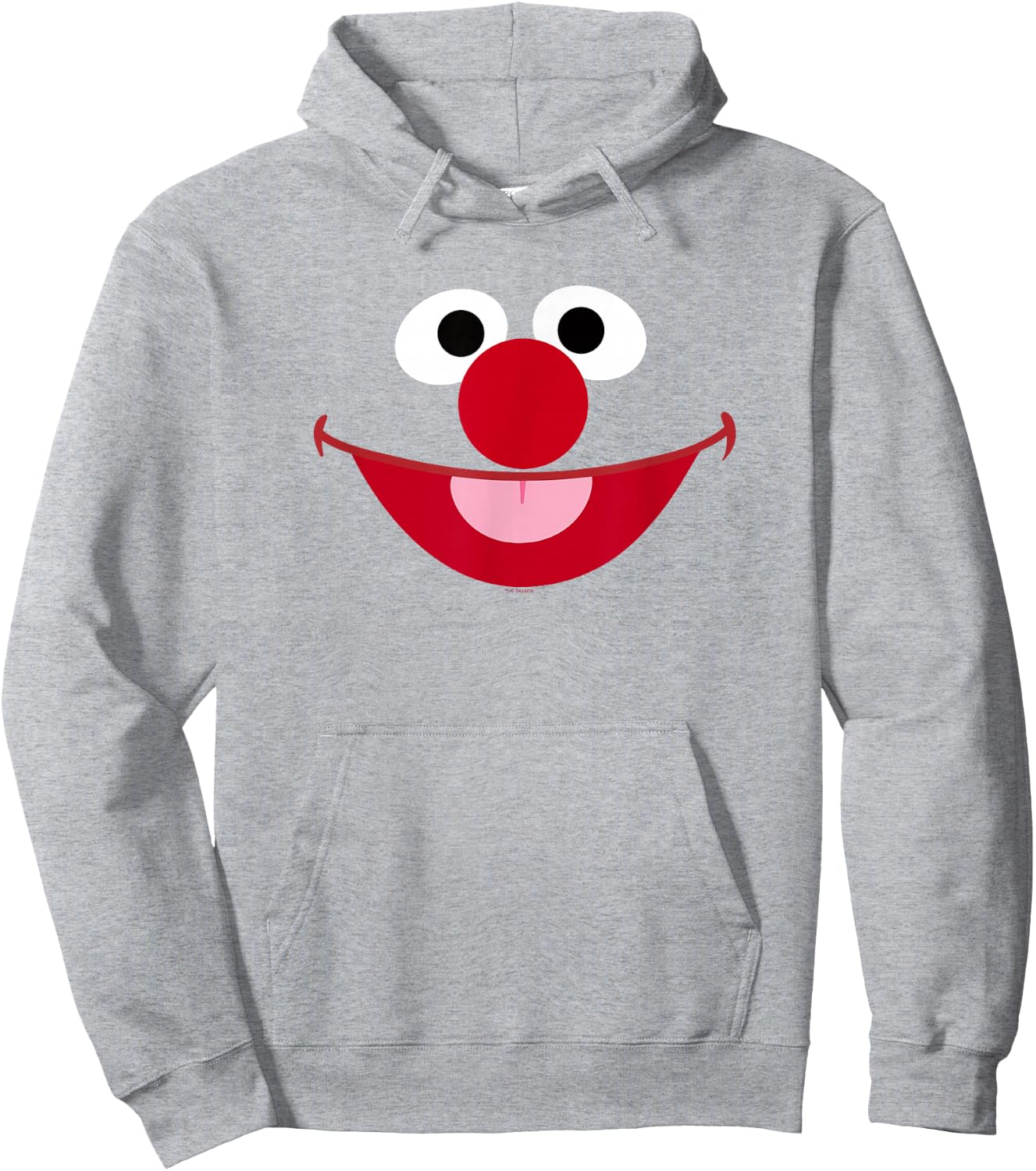 Sesame Street Ernie Face Halloween Costume Hoodie - Hoodie | Ash