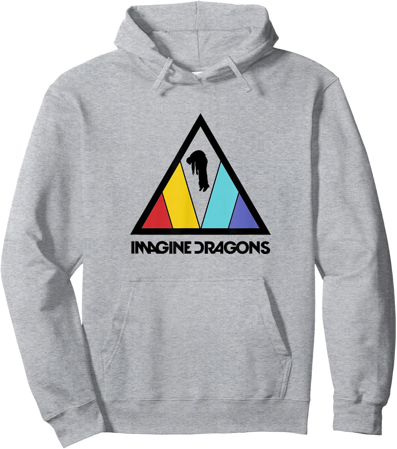 Imagine Dragons Triangle Logo Hoodie - Hoodie | Ash