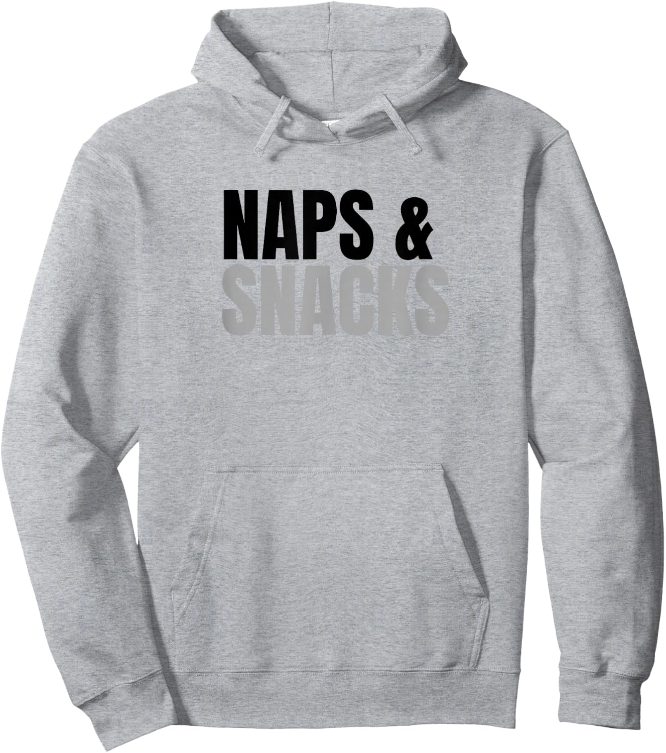 Naps & Snacks – Funny Design for Nap Lovers & Snack Fans Hoodie - Hoodie | Ash
