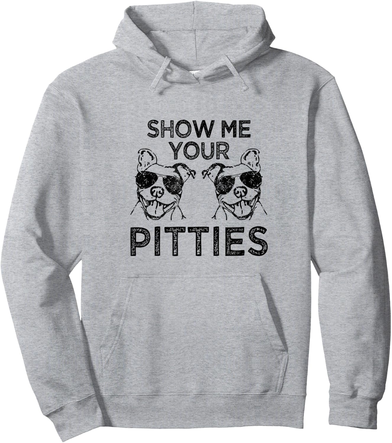 Show me your pitties funny Pitbull saying Hoodie - Hoodie | Ash