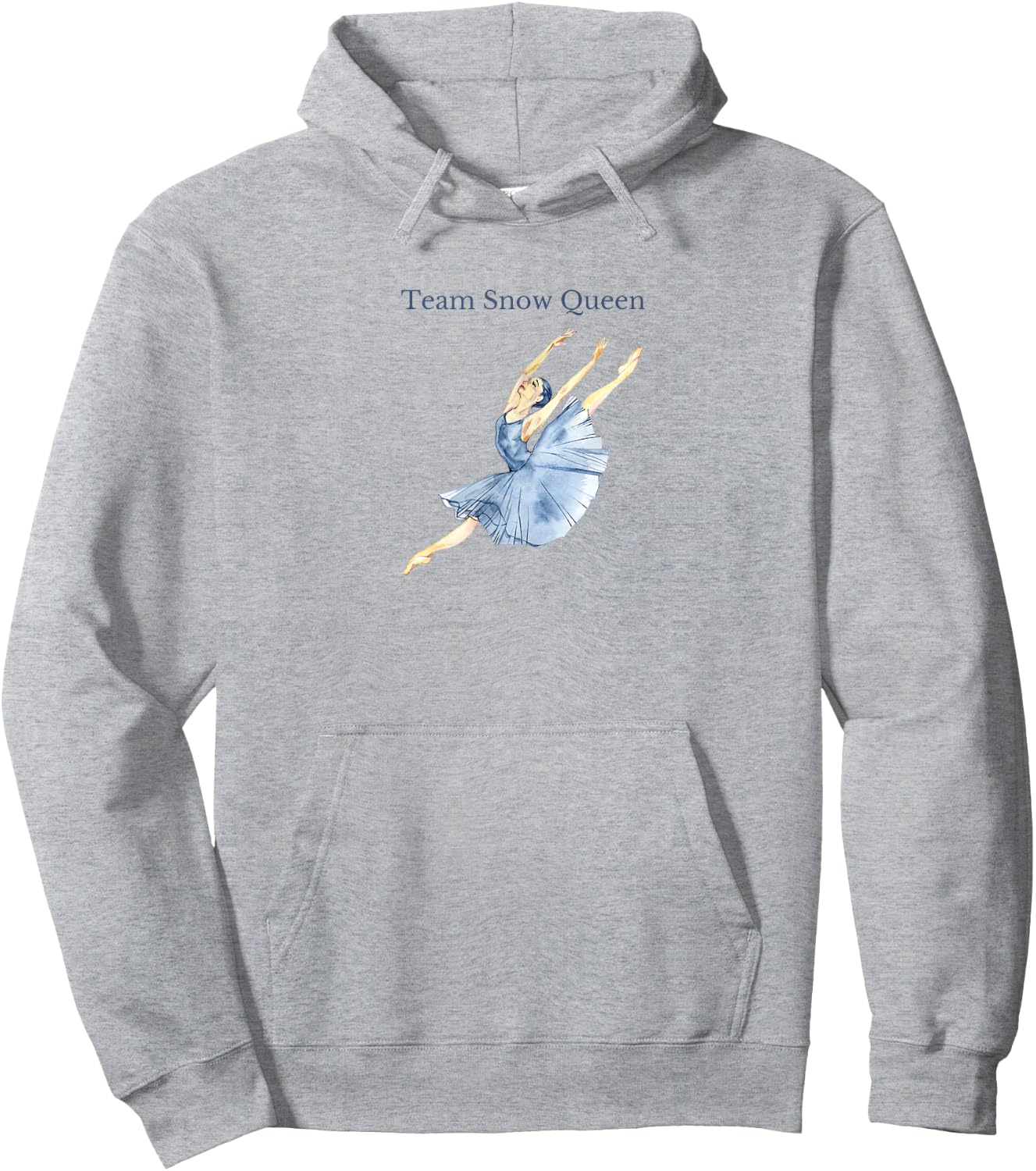 Team Snow Queen Nutcracker Ballet Christmas Dancer Graphic Hoodie - Hoodie | Ash