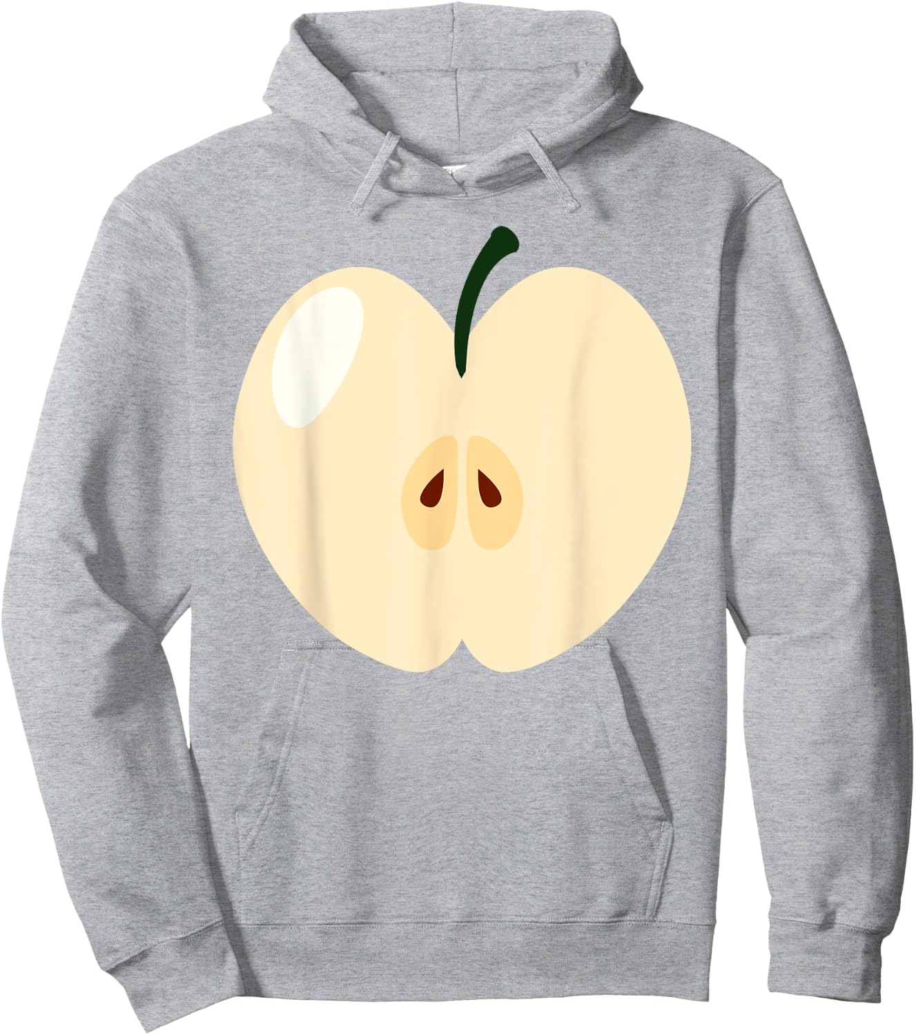 Green Apple Easy Funny Matching Halloween Costume Men Women Hoodie - Hoodie | Ash